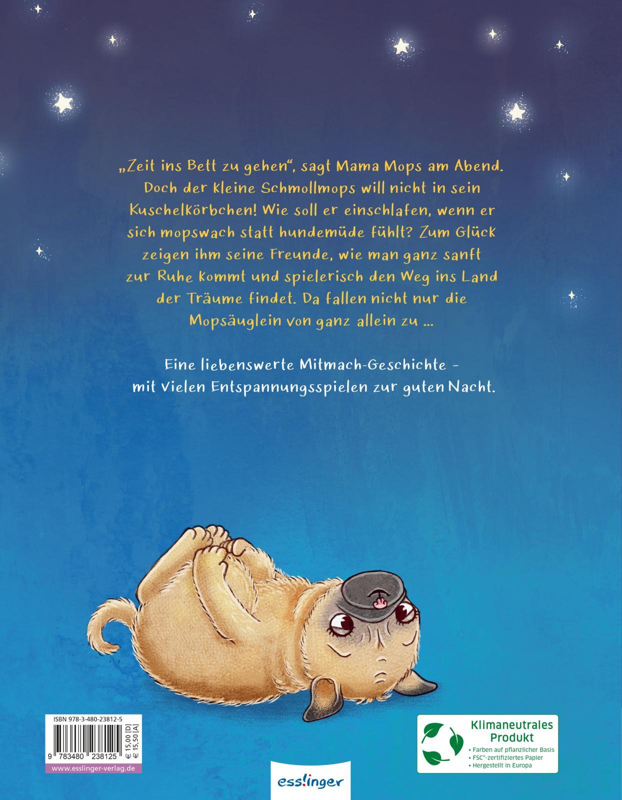 Rückseitencover Schlaf ein, kleiner Schmollmops