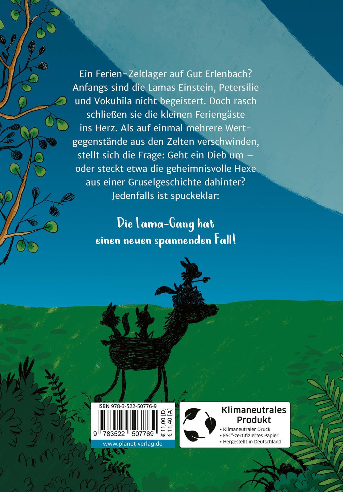 Rückseitencover Die Lama-Gang. Mit Herz & Spucke 3: Drei gegen Spukerei