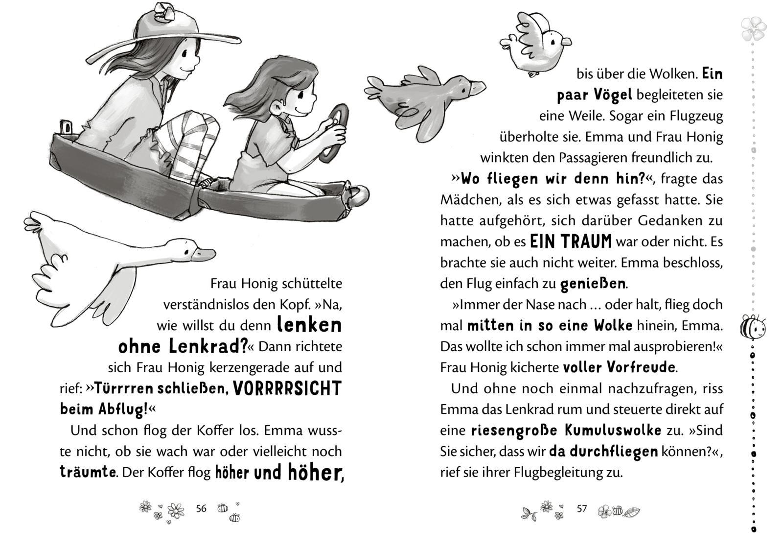 Beispielinhalt (Bild) Frau Honig und die Geheimnisse im Kirschbaum