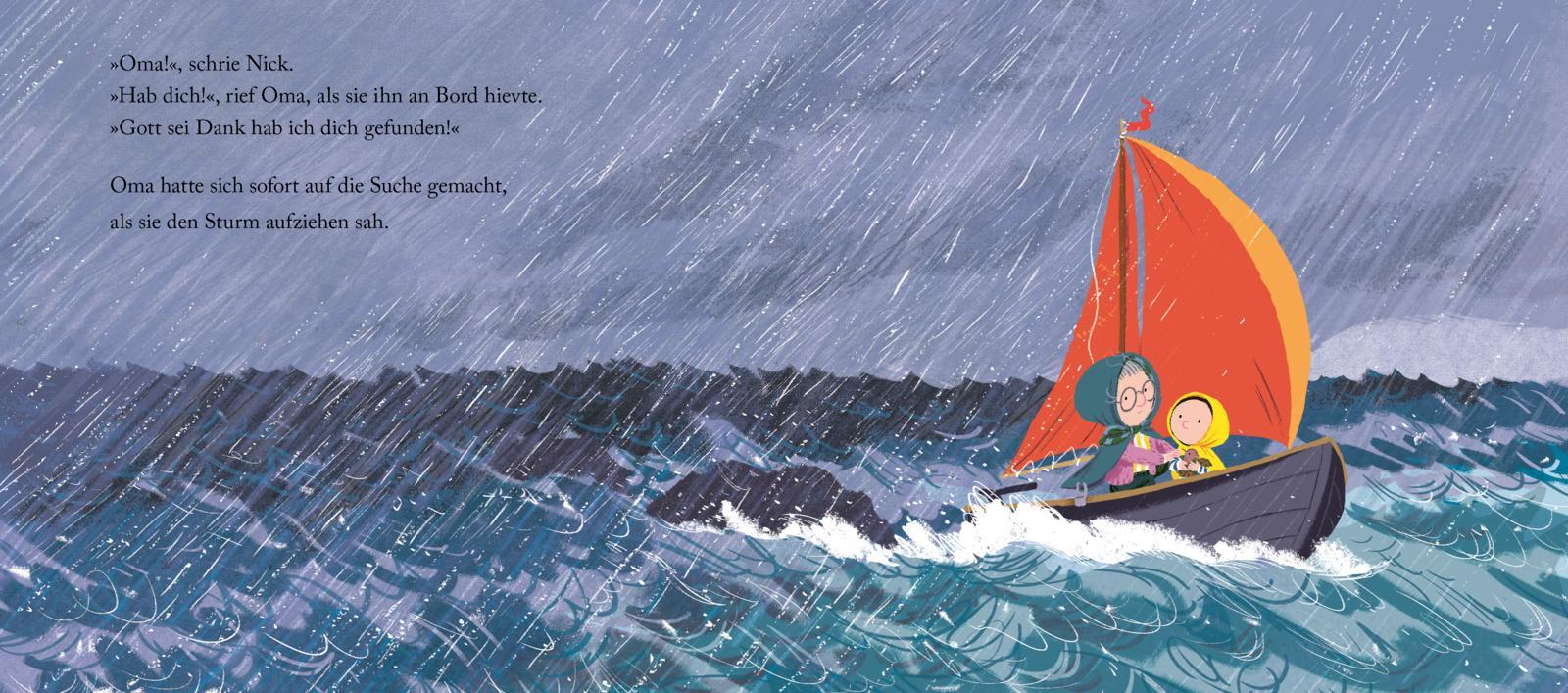 Beispielinhalt (Bild) Nick und der Sommer mit Oma