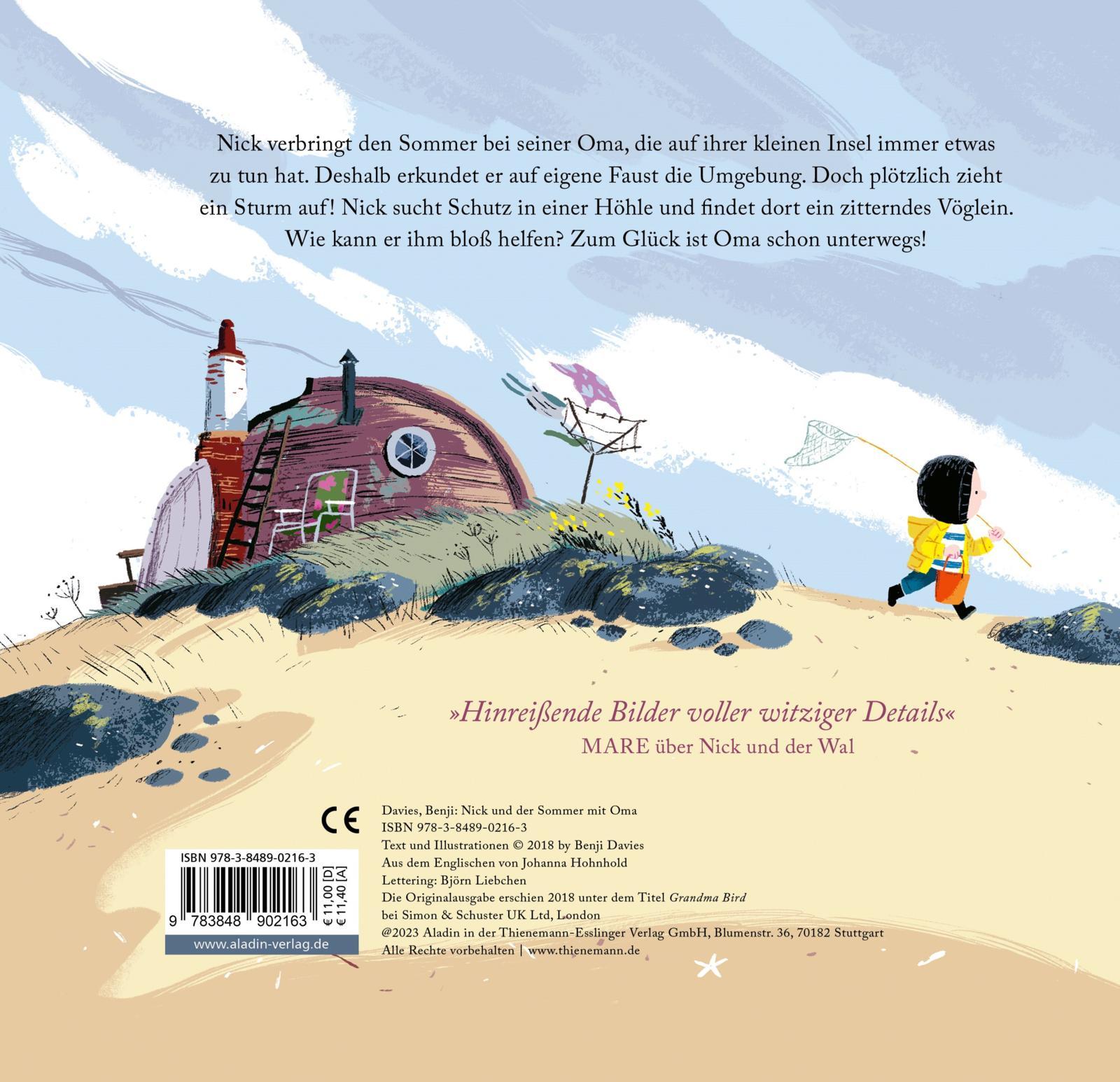 Rückseitencover Nick und der Sommer mit Oma