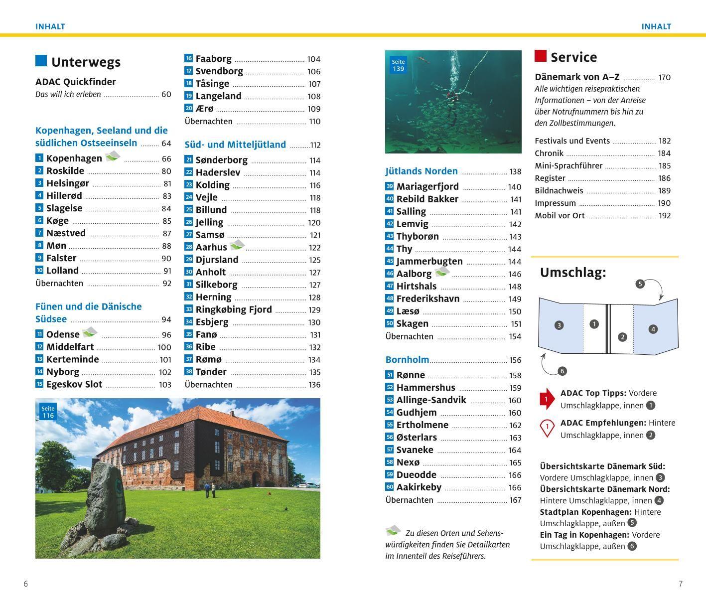 Beispielinhalt (Bild) ADAC Reiseführer plus Dänemark