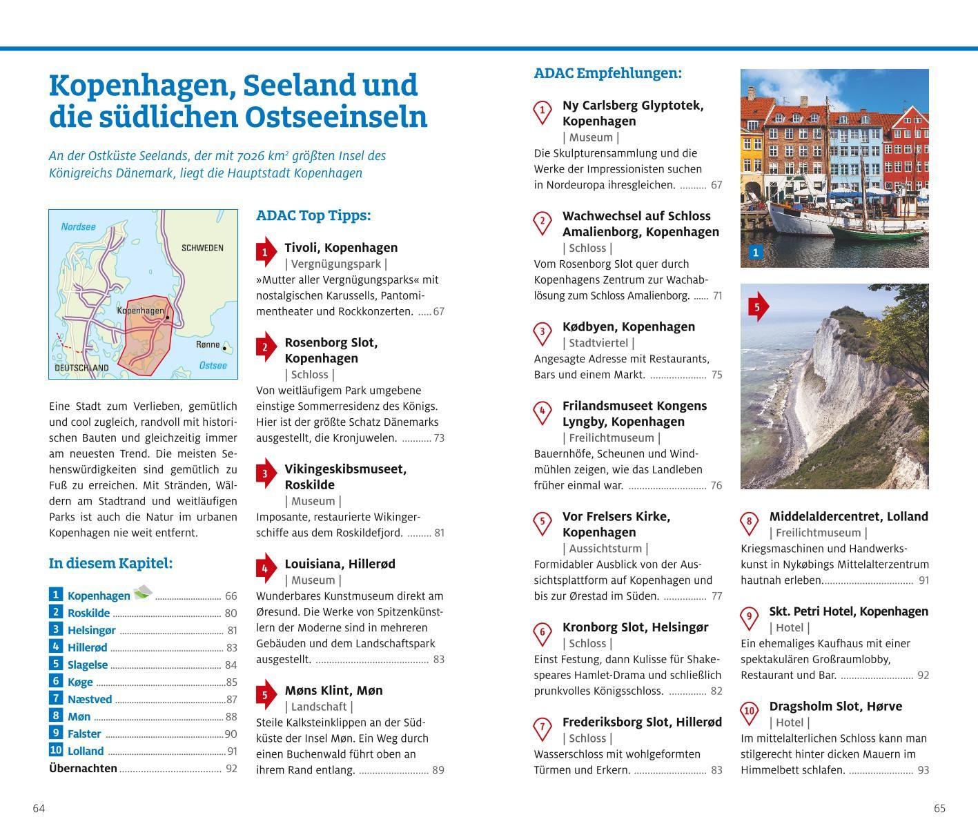 Beispielinhalt (Bild) ADAC Reiseführer plus Dänemark