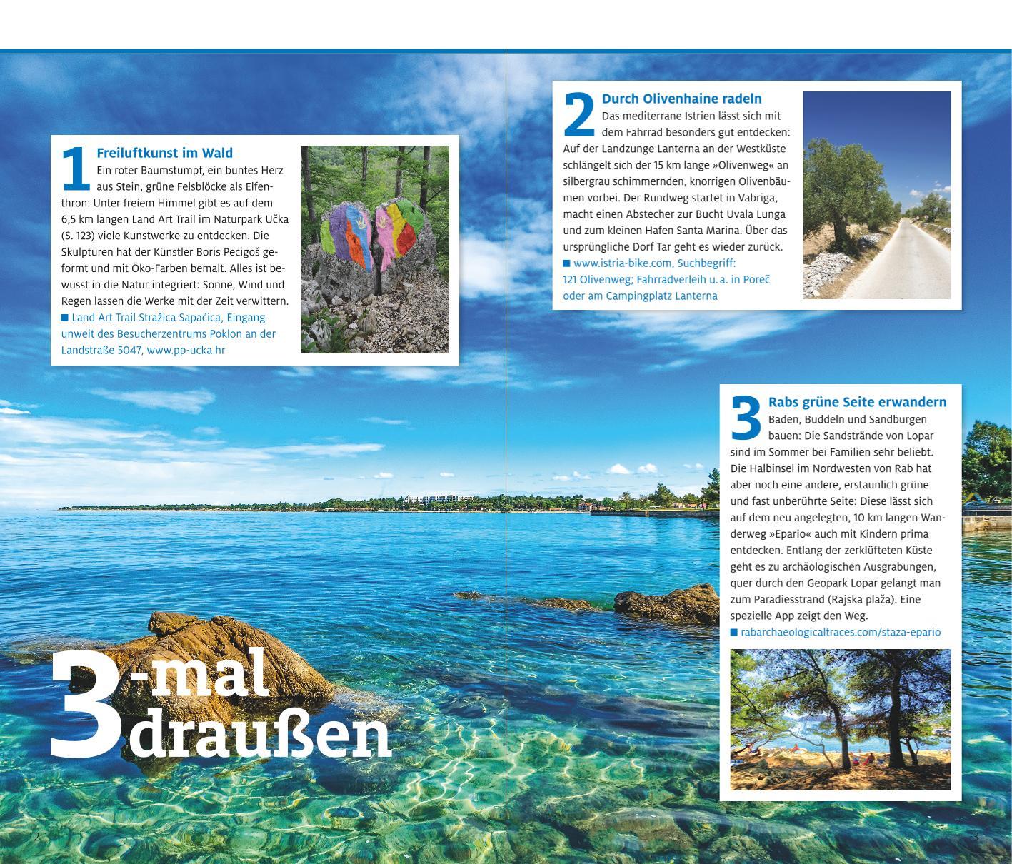 Beispielinhalt (Bild) ADAC Reiseführer plus Istrien und Kvarner-Bucht