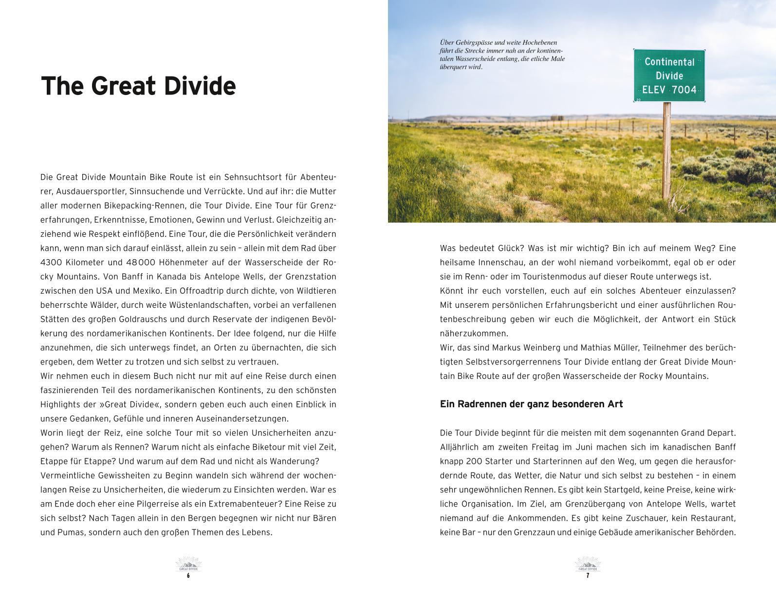 Beispielinhalt (Bild) Great Divide