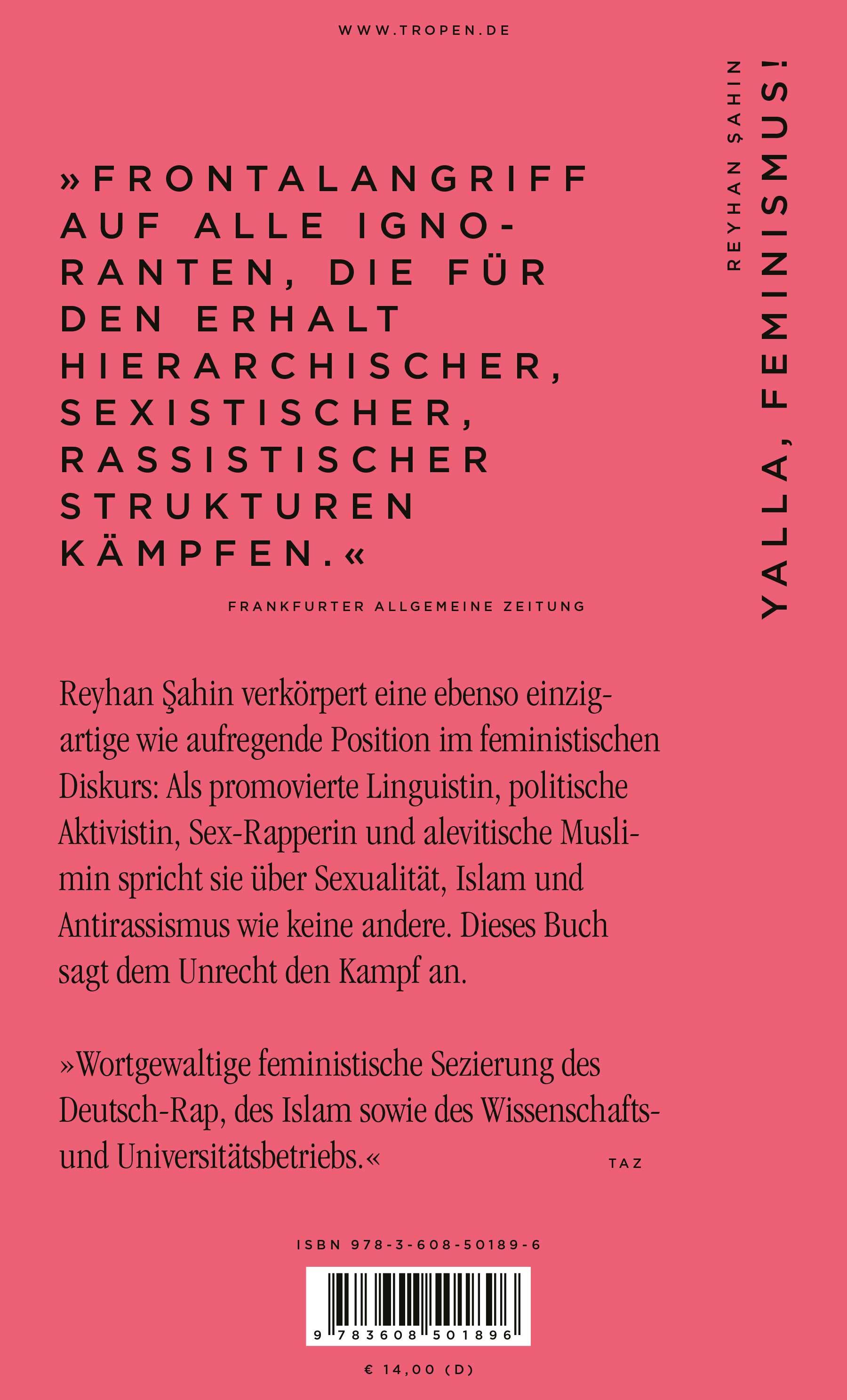 Rückseitencover Yalla, Feminismus!