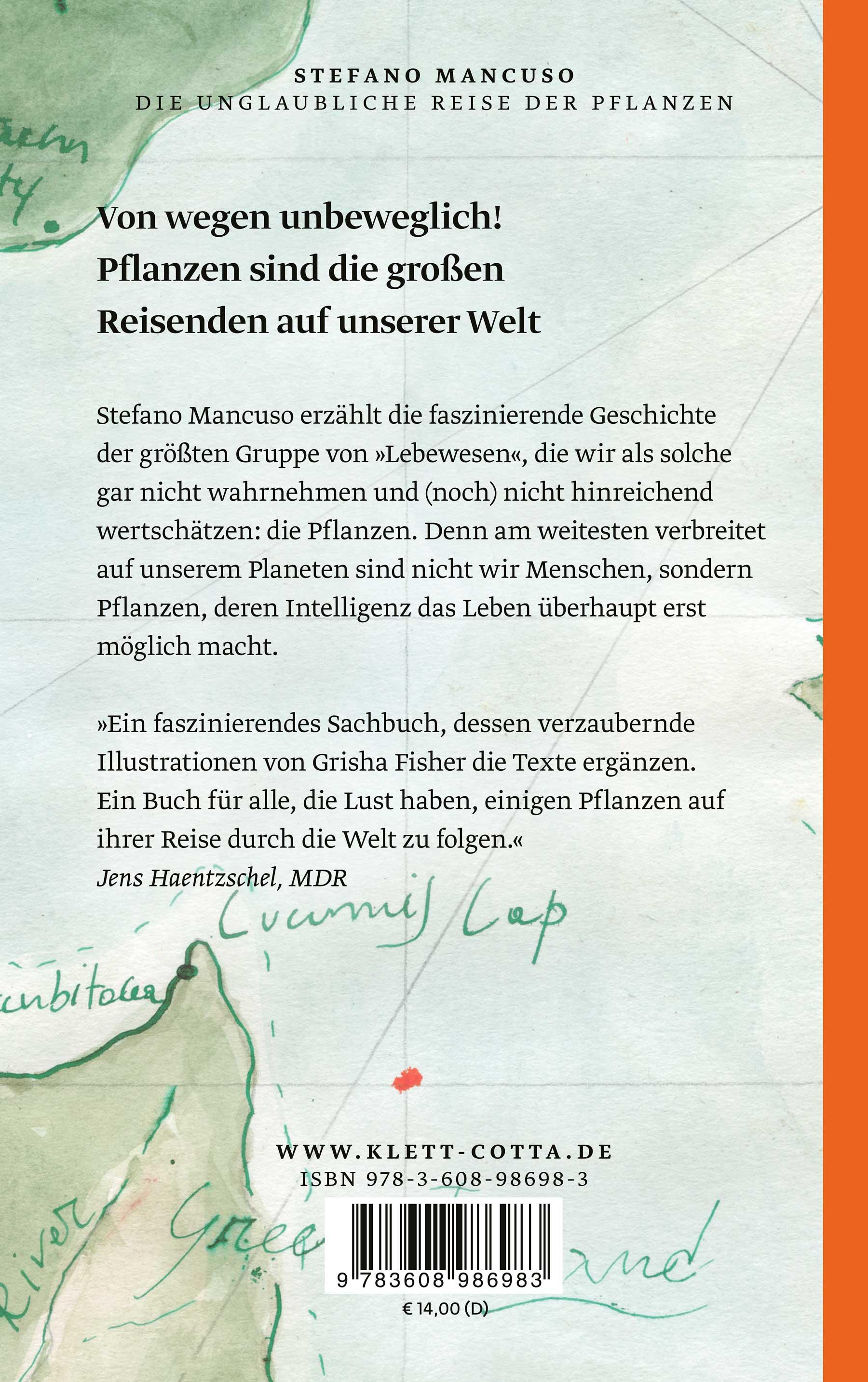 Rückseitencover Die unglaubliche Reise der Pflanzen