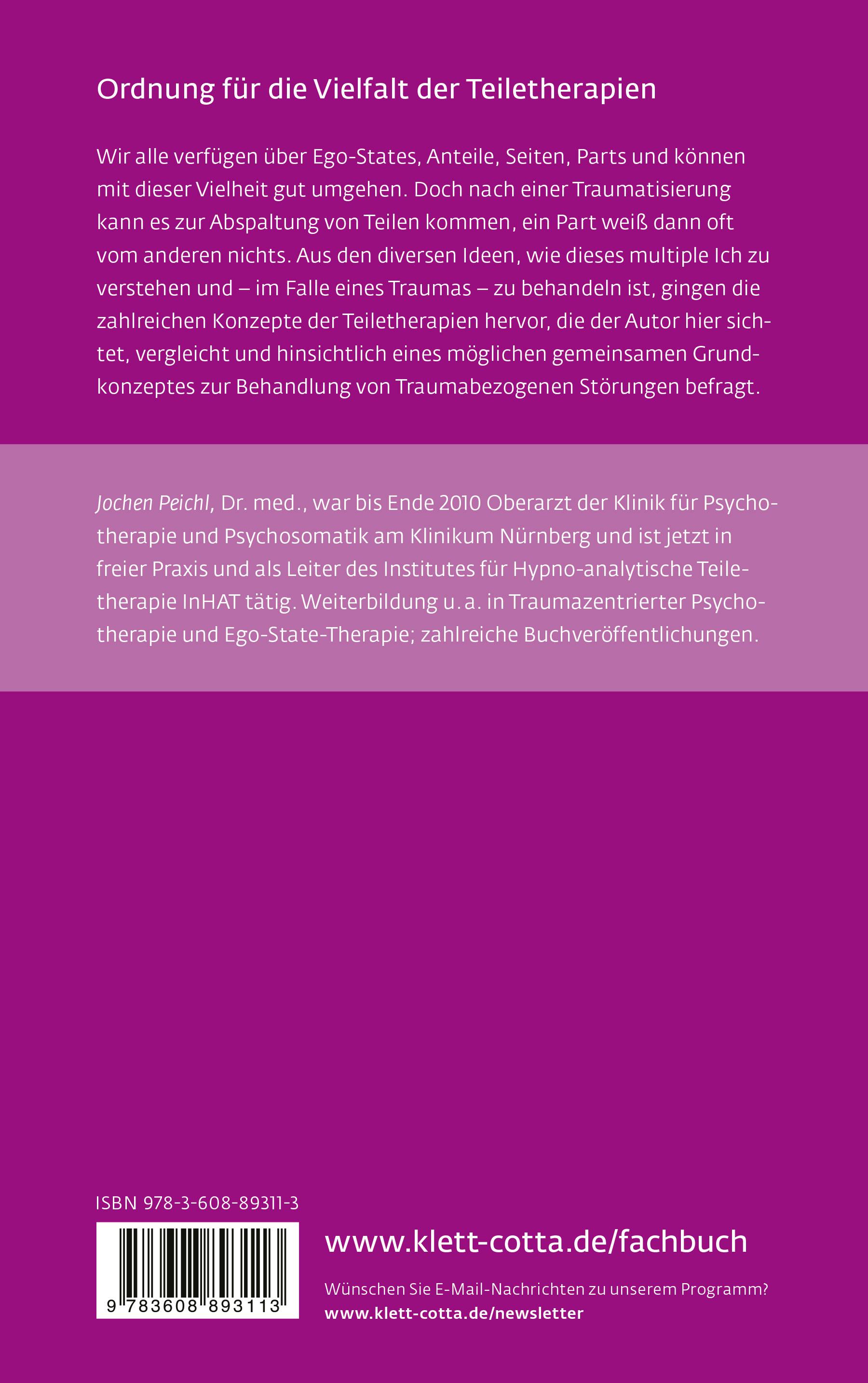 Rückseitencover Ego-States, Seiten, Parts & Co  (Leben Lernen, Bd. 341)