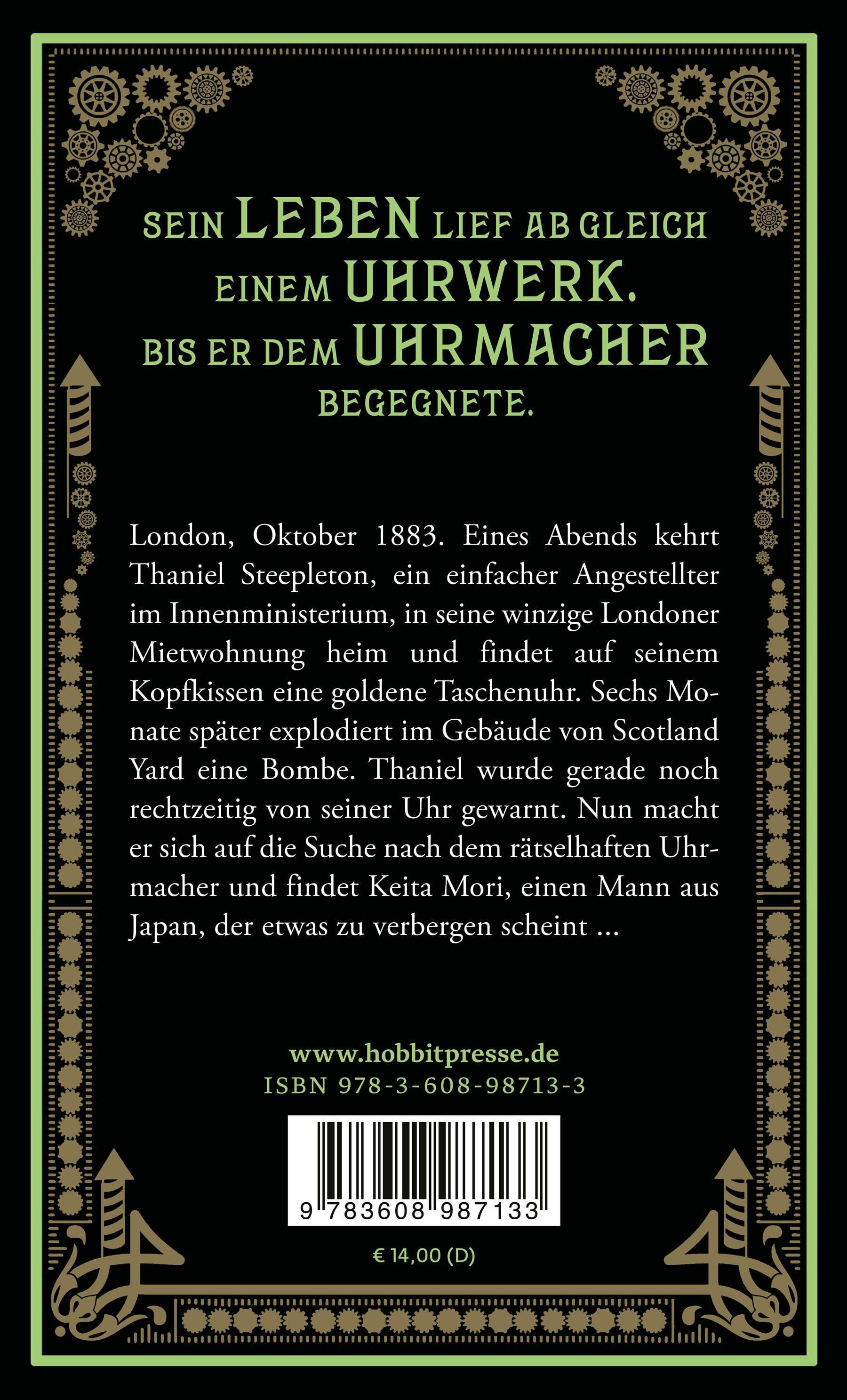 Rückseitencover Der Uhrmacher in der Filigree Street