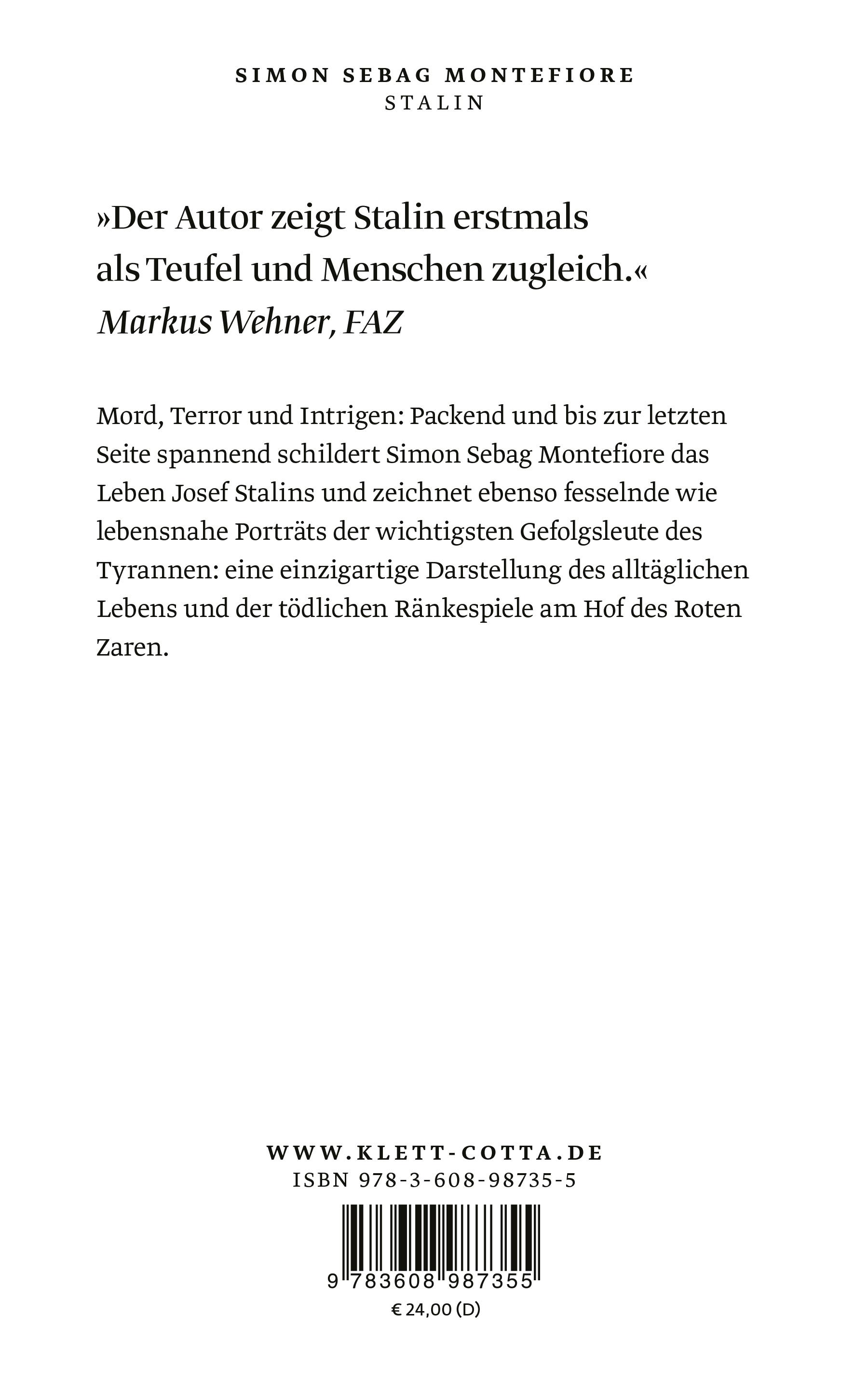 Rückseitencover Stalin