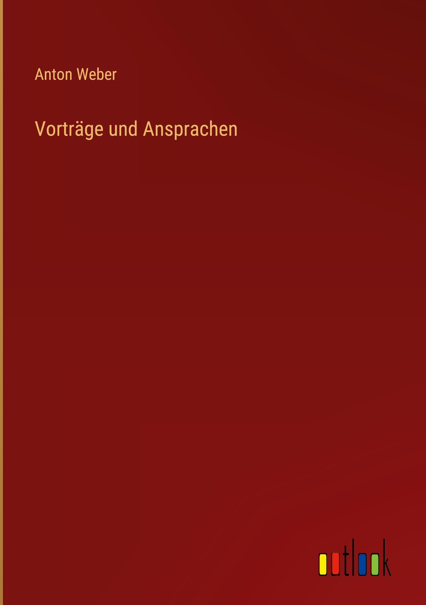Vorderes Coverbild Vorträge und Ansprachen