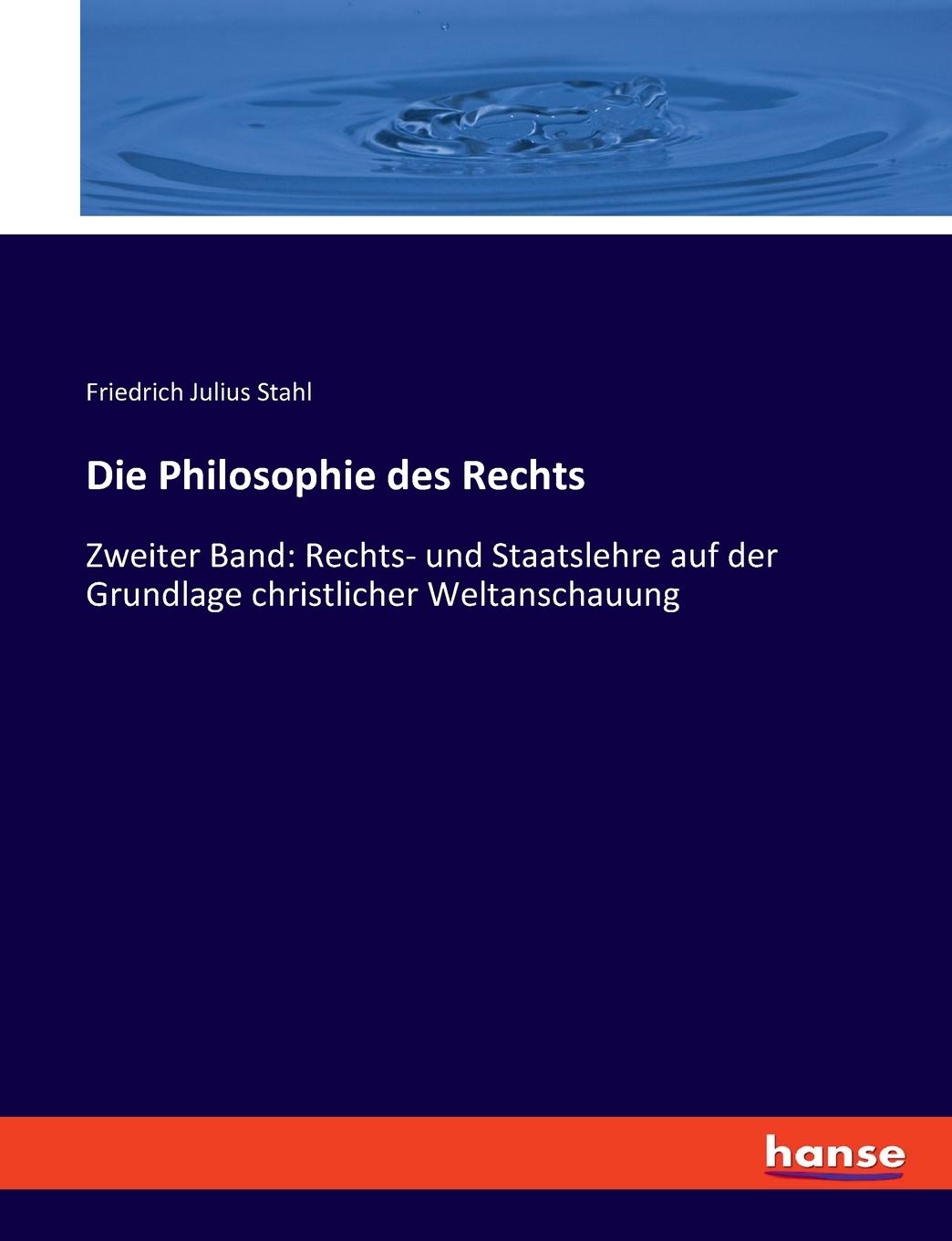 Vorderes Coverbild Die Philosophie des Rechts