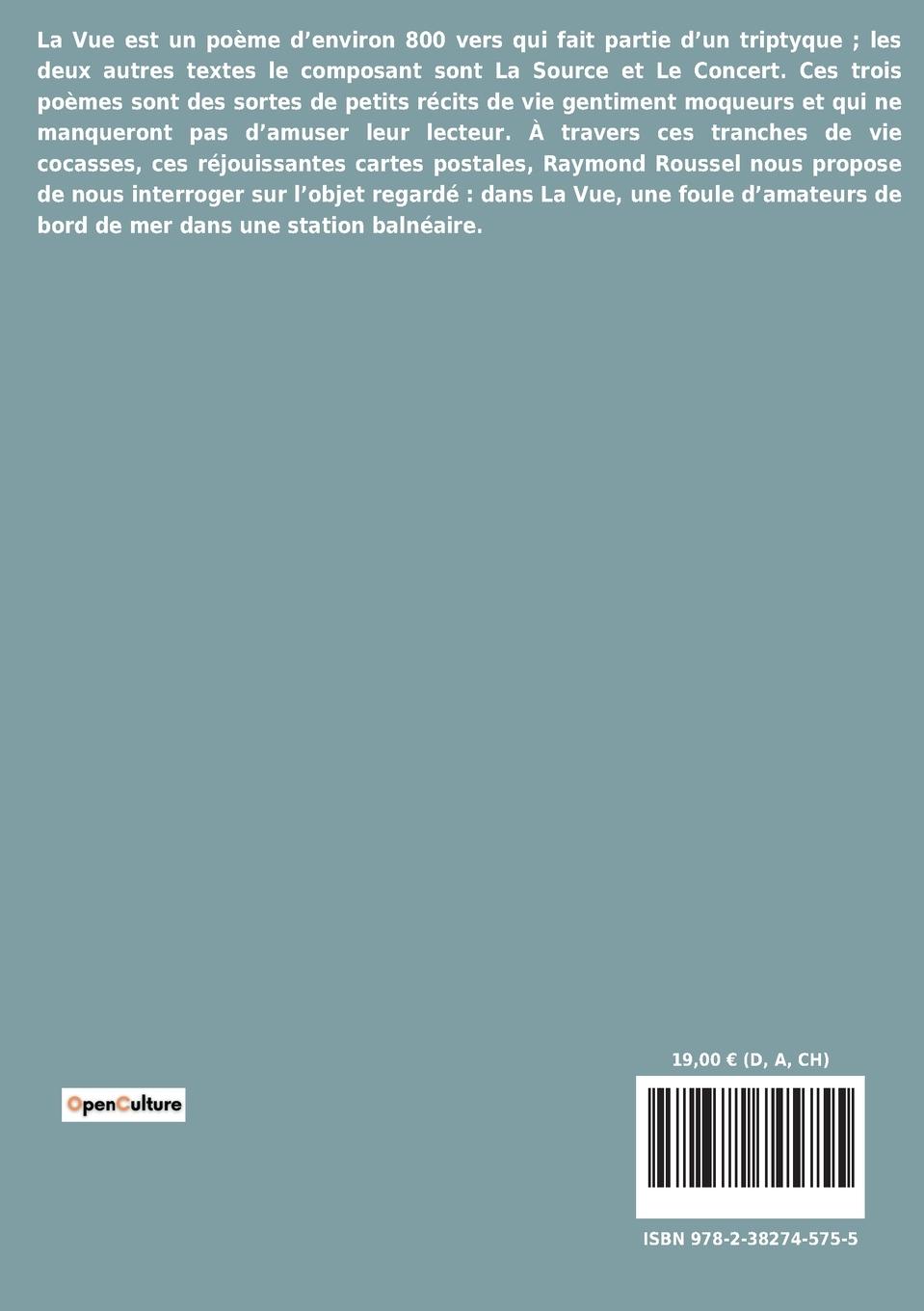 Rückseitencover La Vue