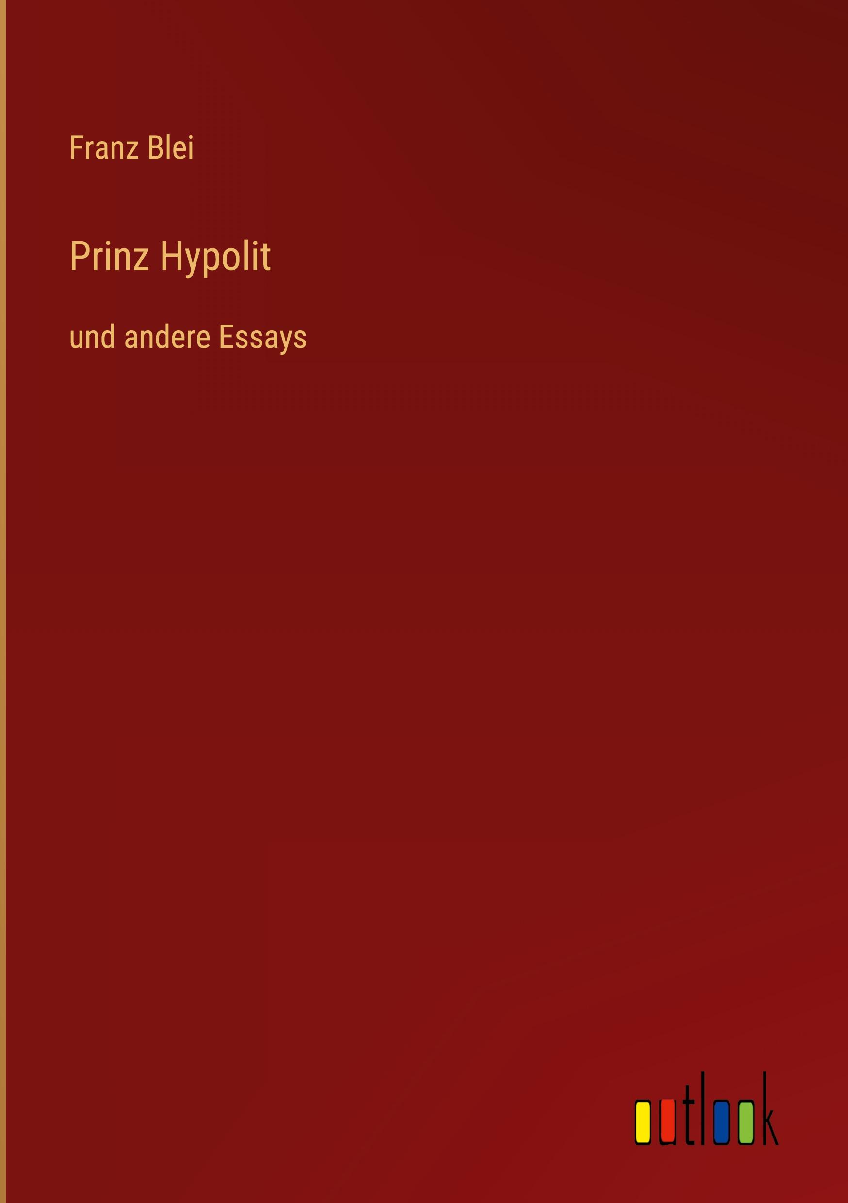 Vorderes Coverbild Prinz Hypolit