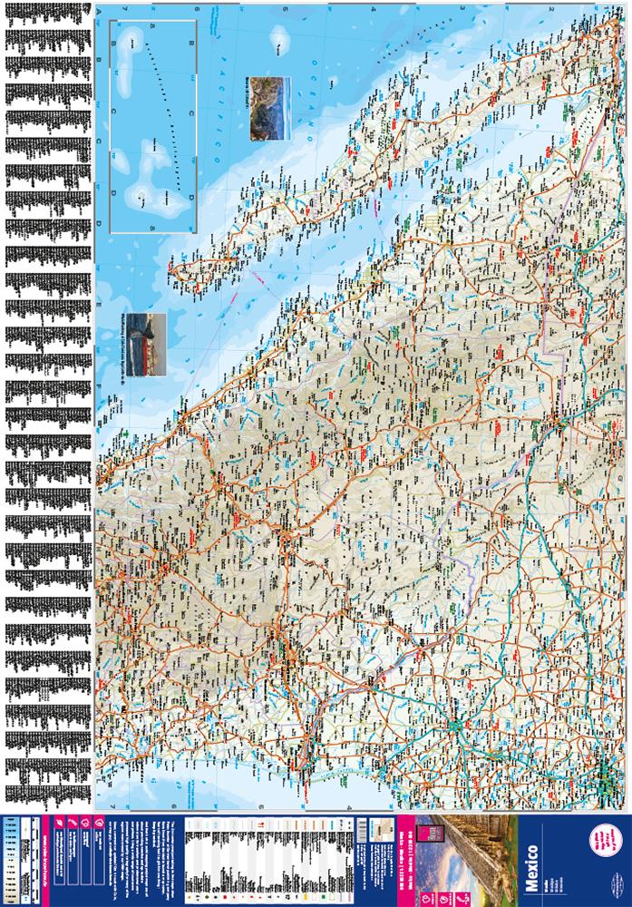 Beispielinhalt (Bild) Reise Know-How Landkarte Mexiko / Mexico (1:2.250.000)