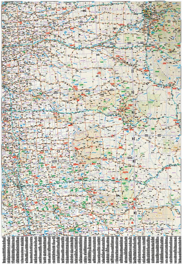 Beispielinhalt (Bild) Reise Know-How Landkarte USA, Nord / USA, North (1:1.250.000) : Idaho, Montana, Wyoming, North Dakota, South Dakota, Nebraska