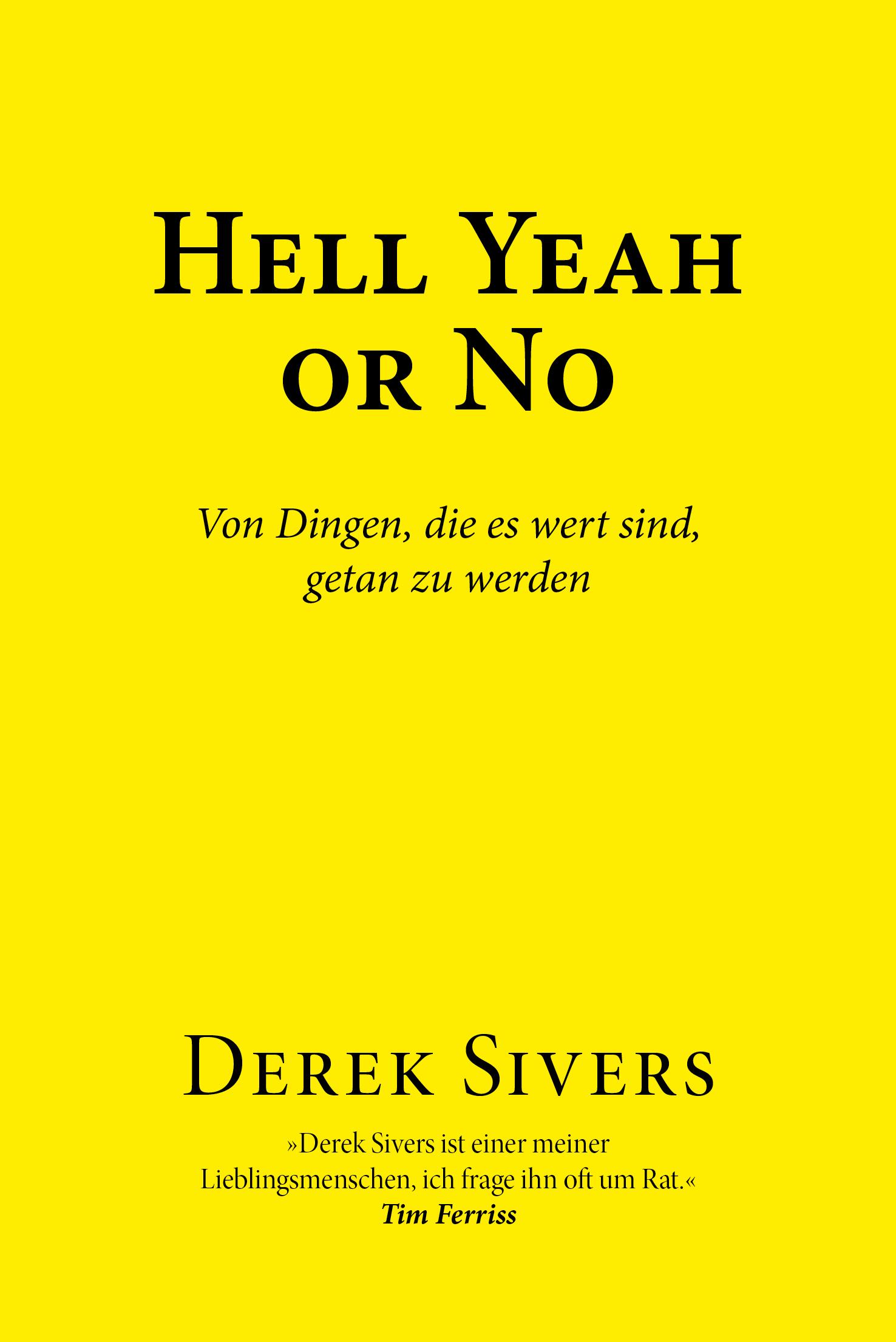 Vorderes Coverbild Hell Yeah or No