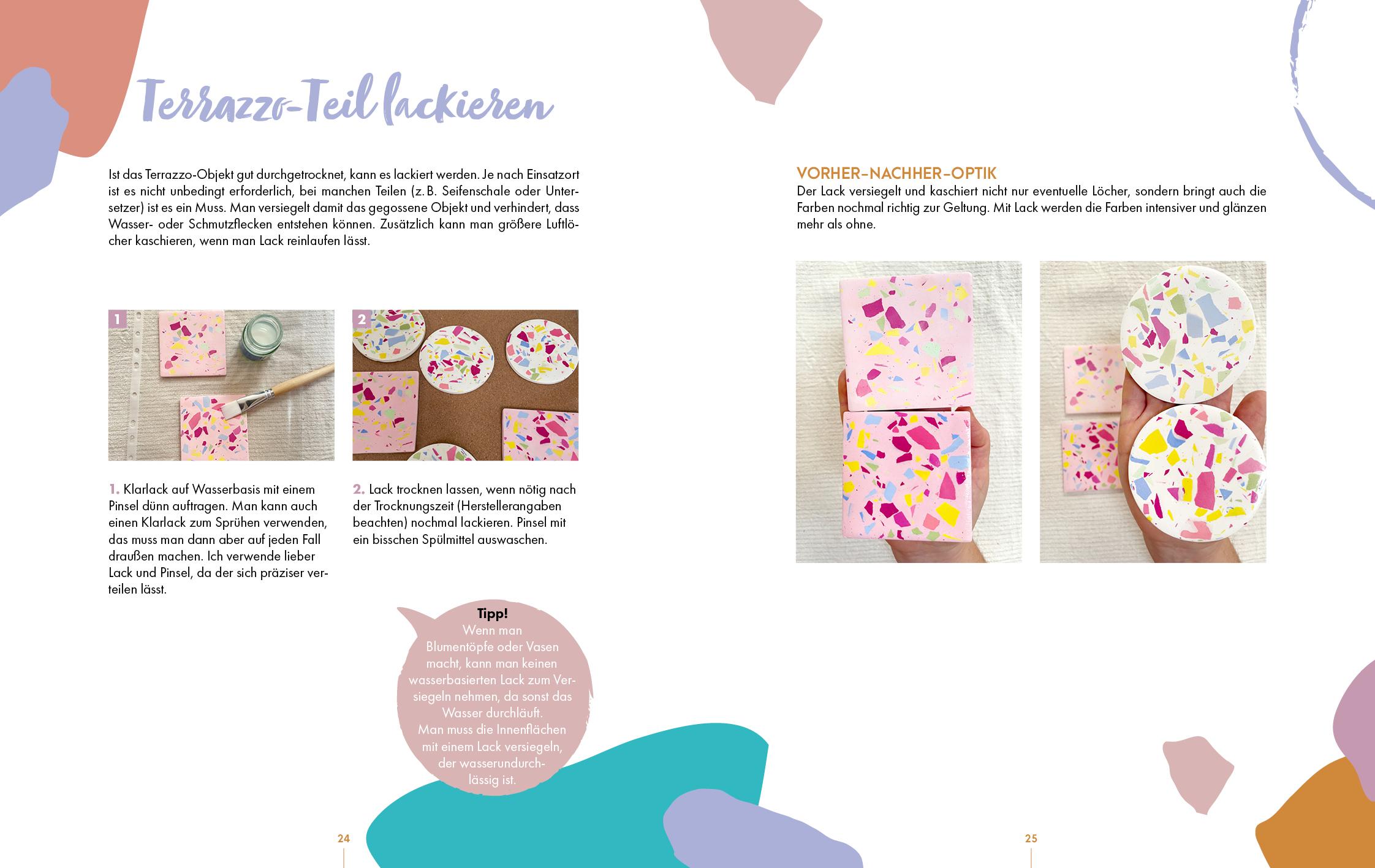 Beispielinhalt (Bild) Terrazzo-Dekoideen einfach selber gießen