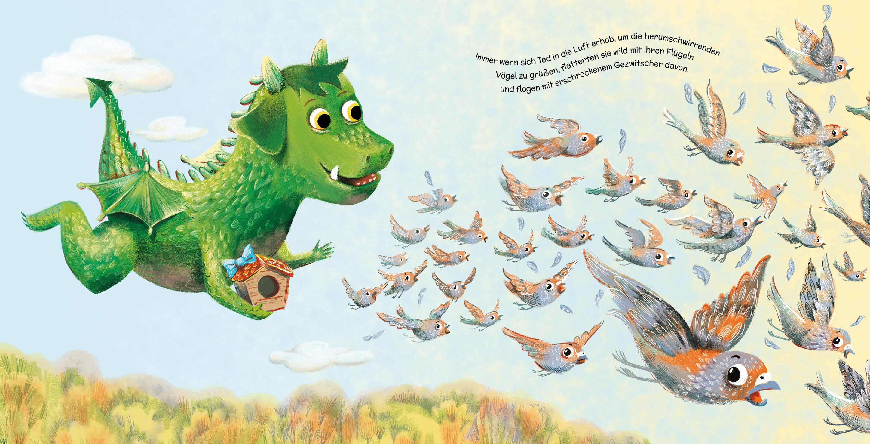 Beispielinhalt (Bild) Ted, der bärenstarke Drache