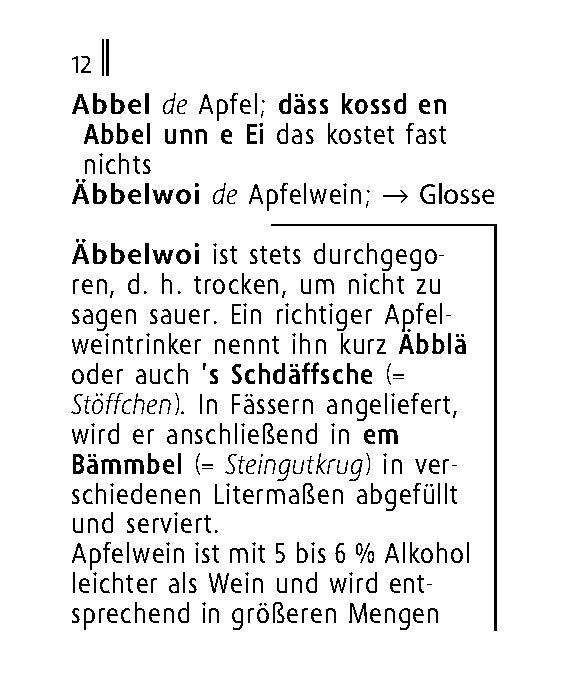 Beispielinhalt (Bild) Langenscheidt Lilliput Hessisch