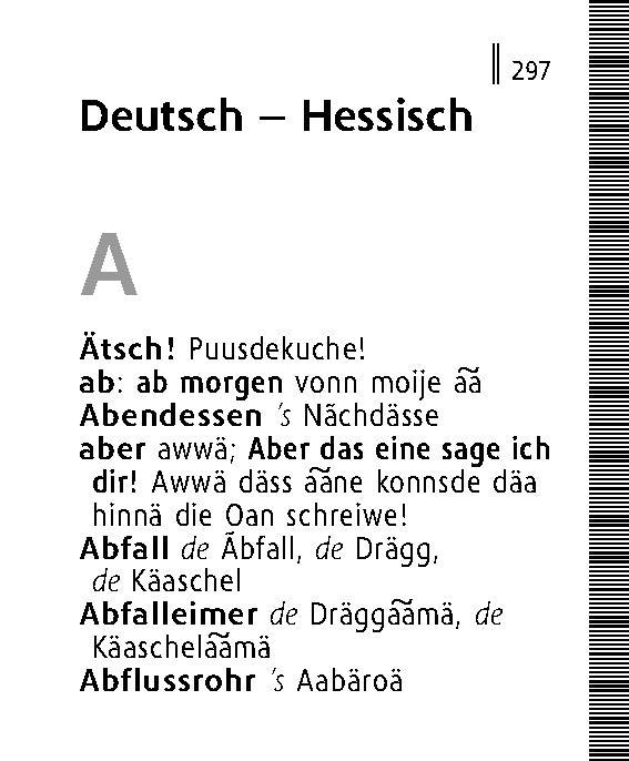 Beispielinhalt (Bild) Langenscheidt Lilliput Hessisch