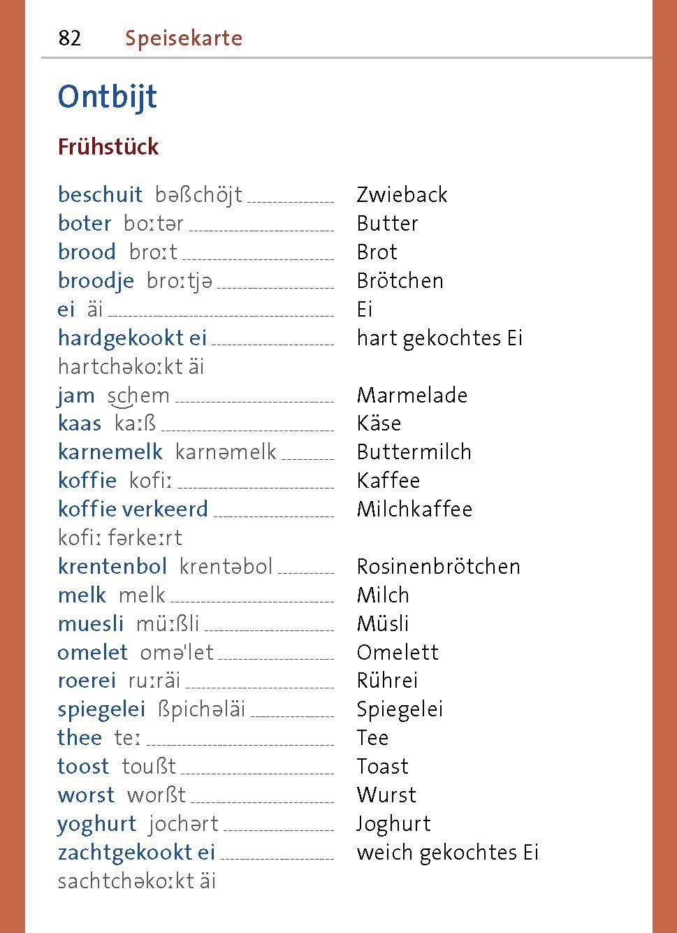 Beispielinhalt (Bild) Langenscheidt Universal-Sprachführer Niederländisch
