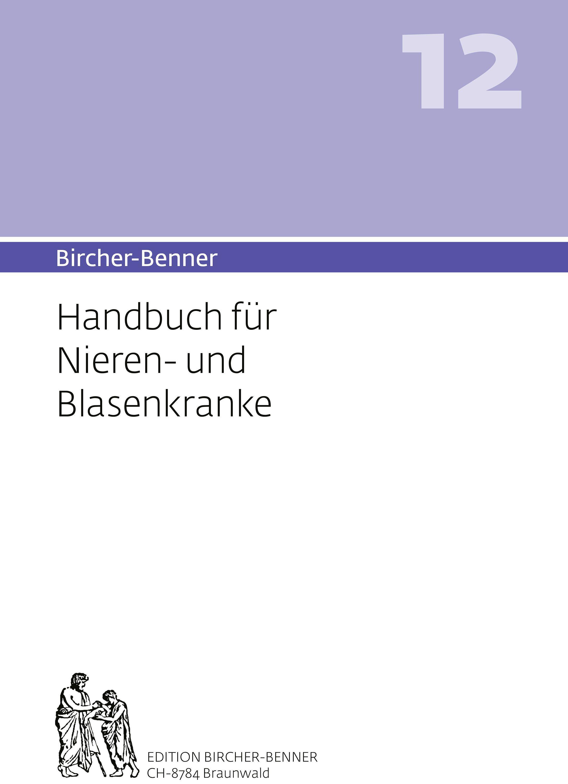 Vorderes Coverbild Bircher-Benner 12 Handbuch für Nieren-und Blasenkranke