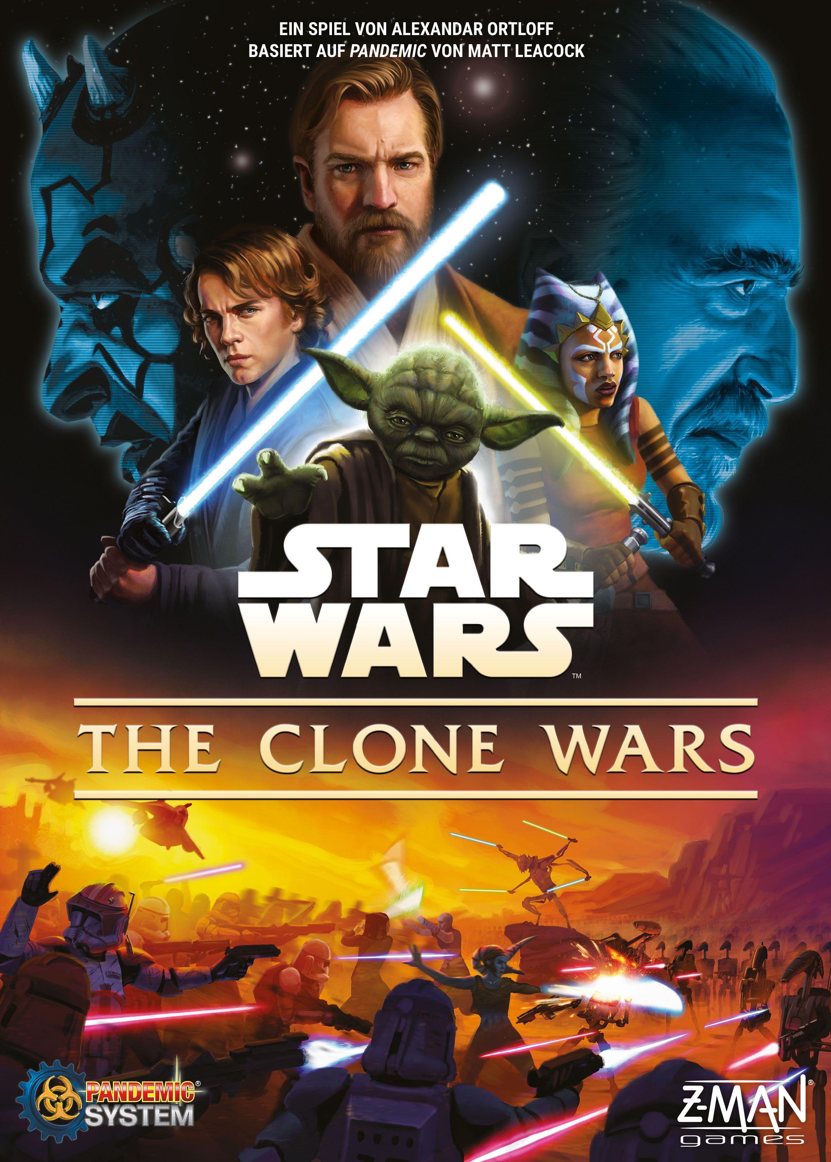Vorderes Coverbild Star Wars The Clone Wars (Ein Brettspiel mit dem Pandemic-System)