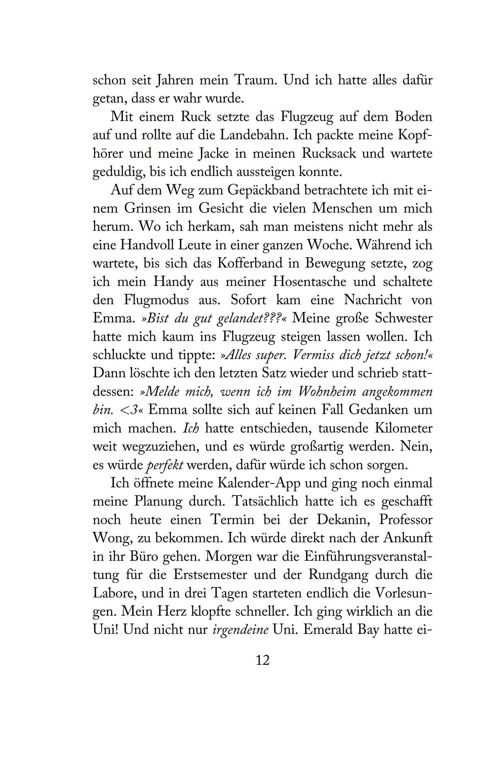 Beispielinhalt (Bild) The dreams we chase - Emerald Bay, Band 3