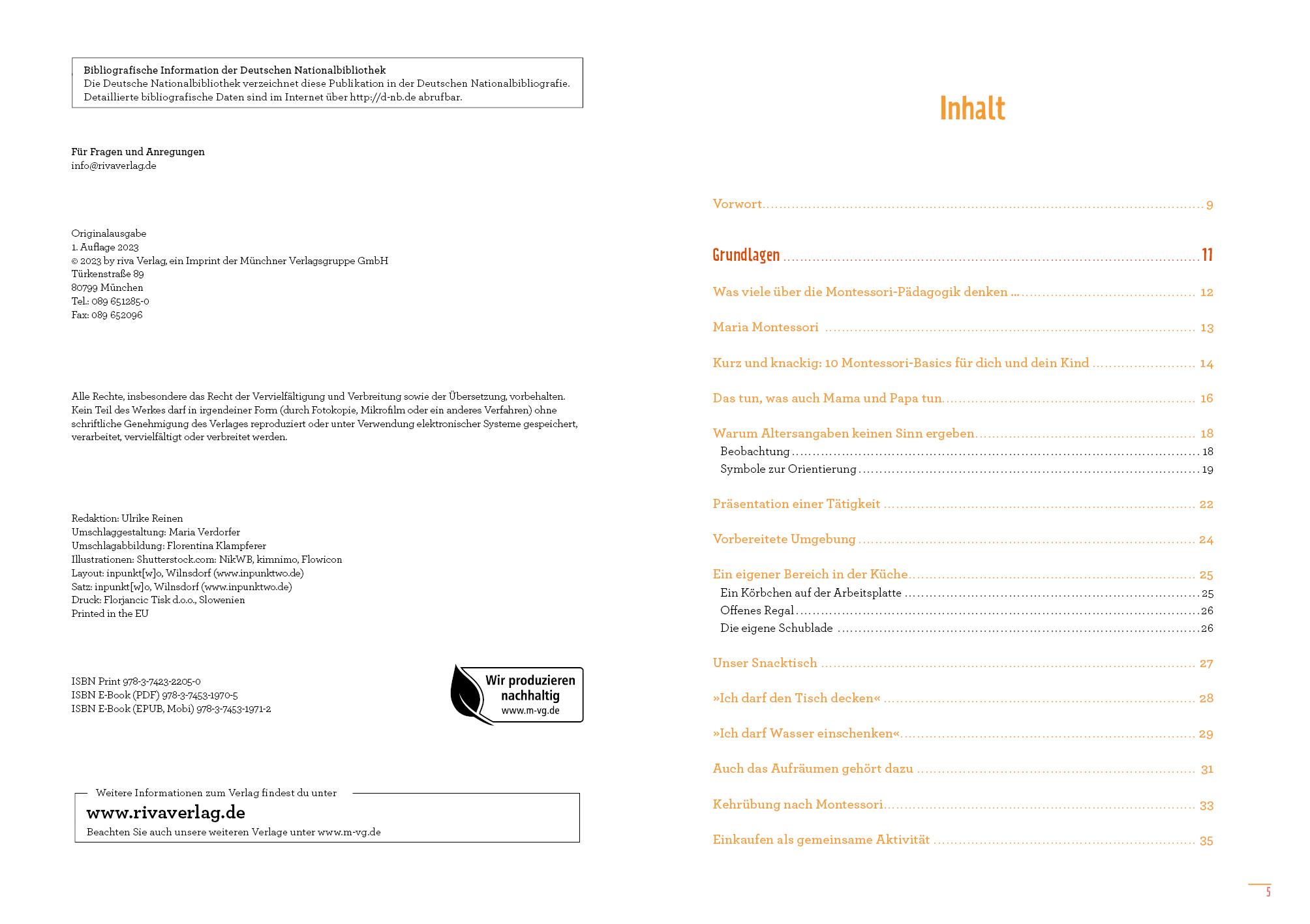 Beispielinhalt (Bild) Montessori-Ideen für die Küche - Kochen mit Kindern