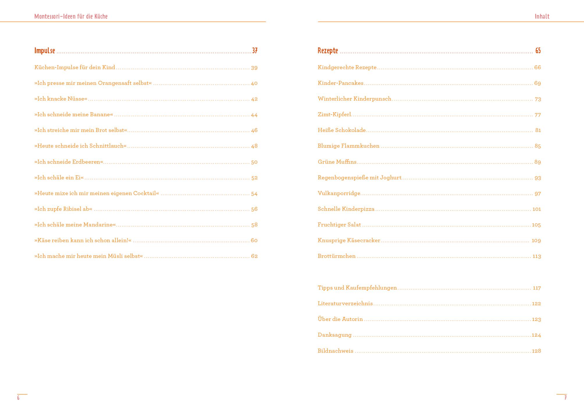 Beispielinhalt (Bild) Montessori-Ideen für die Küche - Kochen mit Kindern