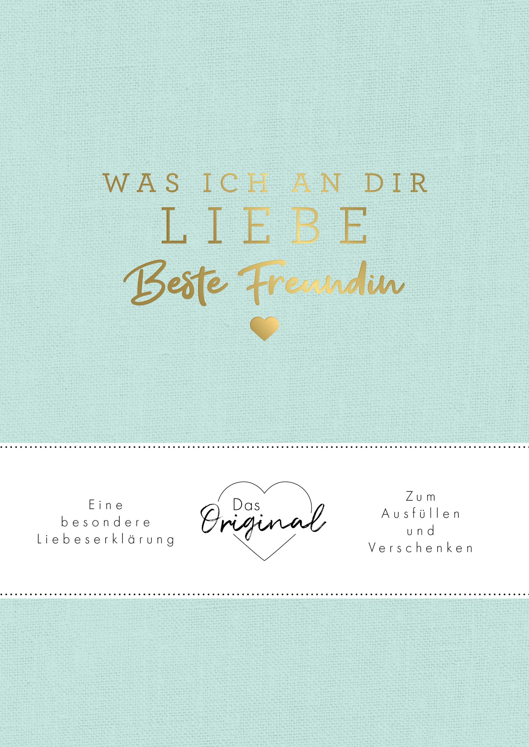 Vorderes Coverbild Was ich an dir liebe, beste Freundin