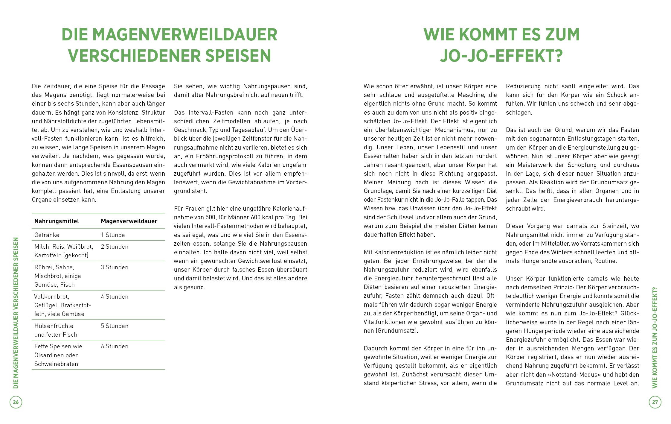 Beispielinhalt (Bild) Easy Basenfasten