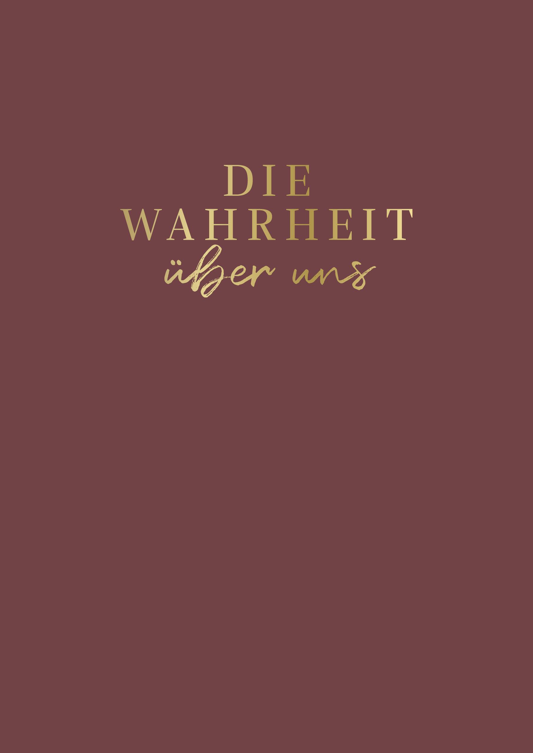 Vorderes Coverbild Die Wahrheit über uns