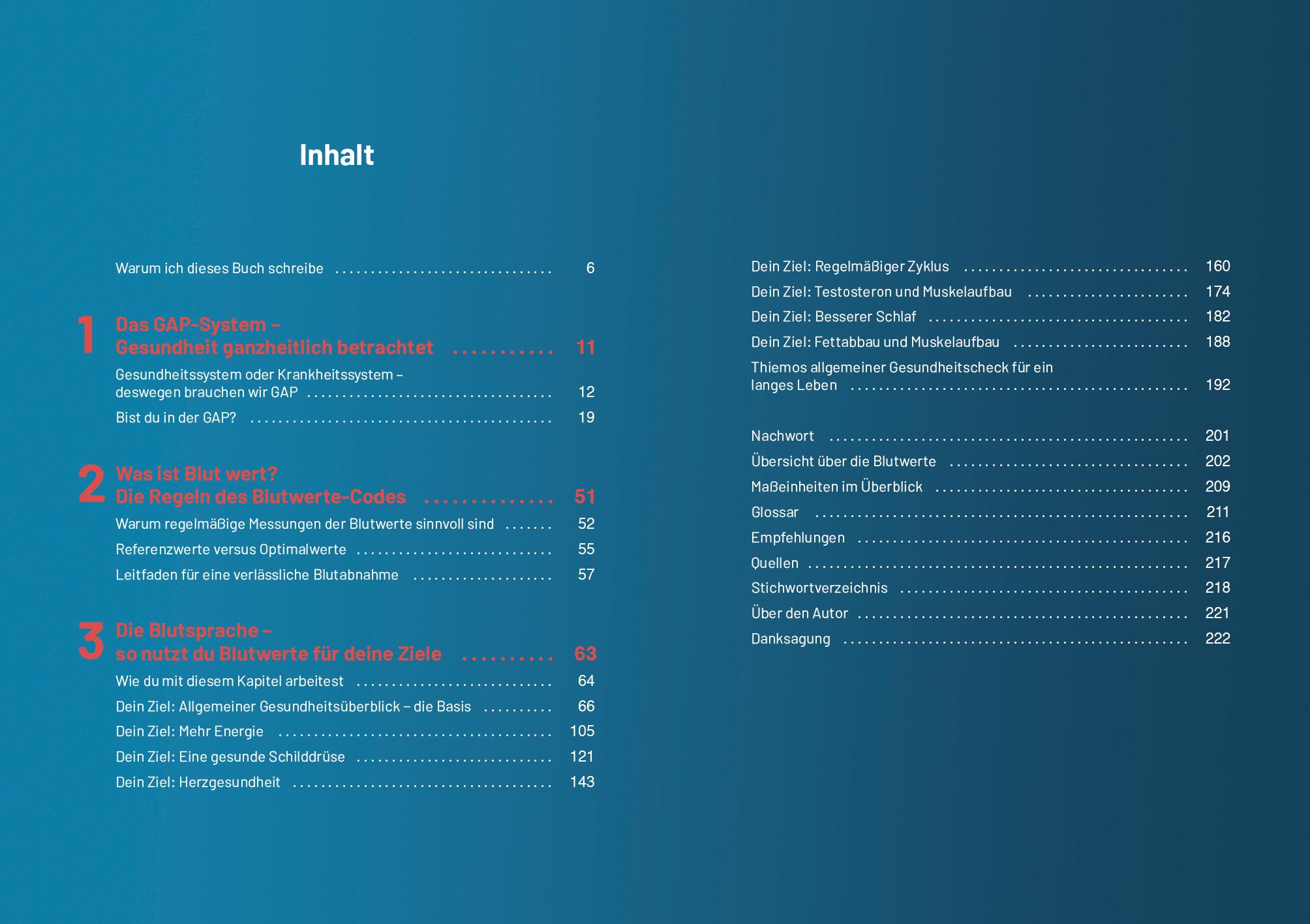 Beispielinhalt (Bild) Der Blutwerte-Code