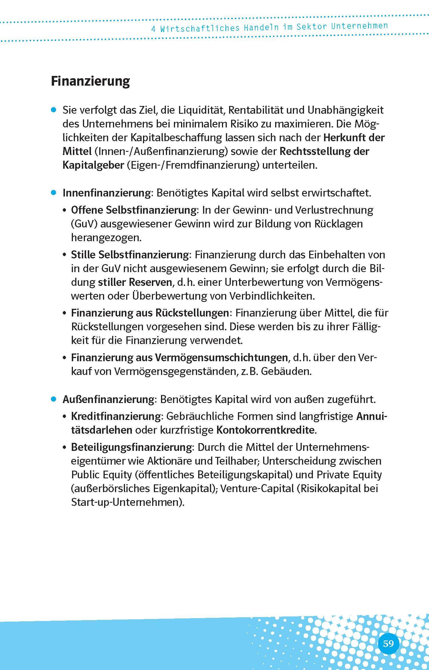 Beispielinhalt (Bild) Abi last minute Wirtschaft