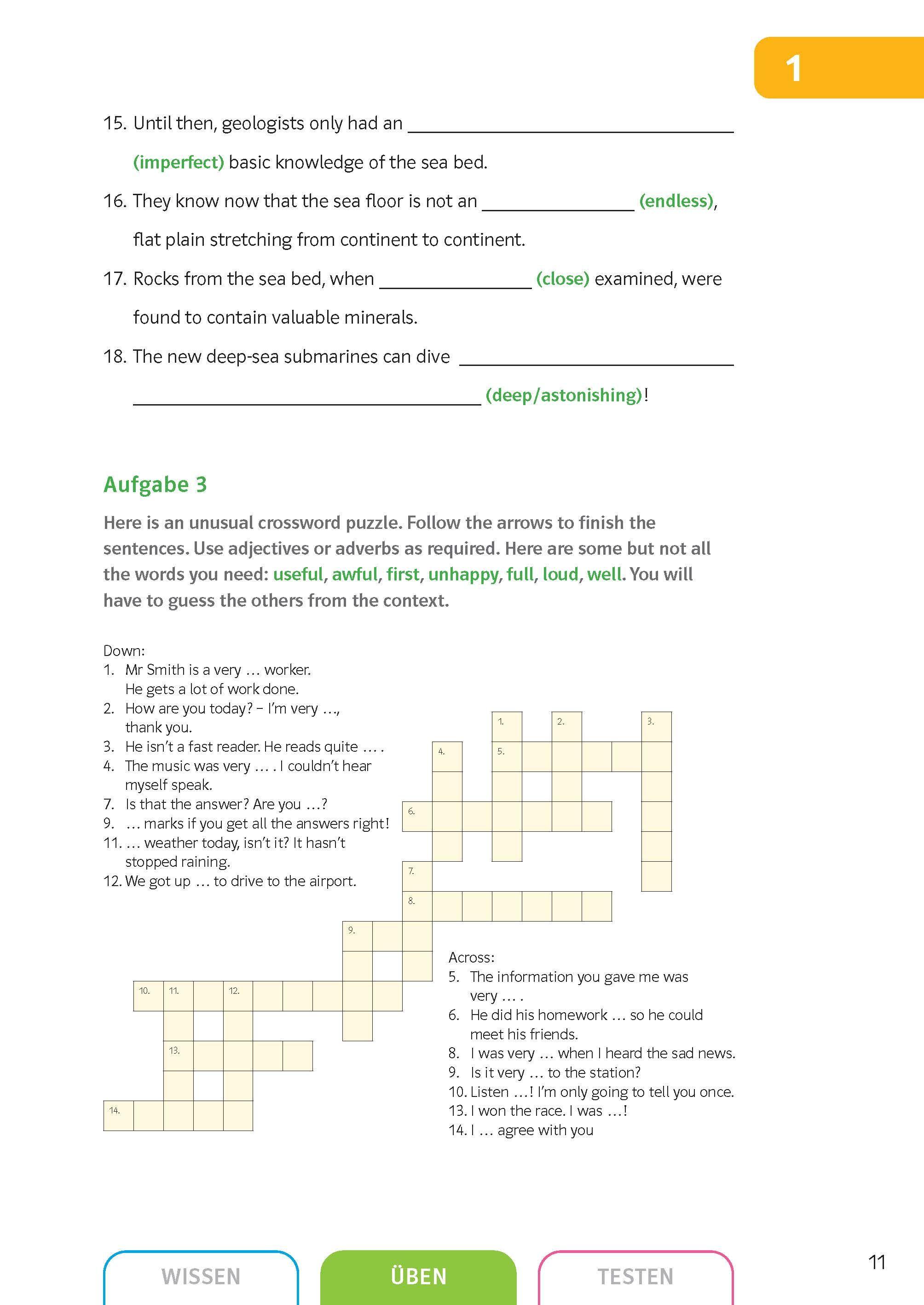 Beispielinhalt (Bild) Sicher in Englisch Grammatik 9./10. Klasse