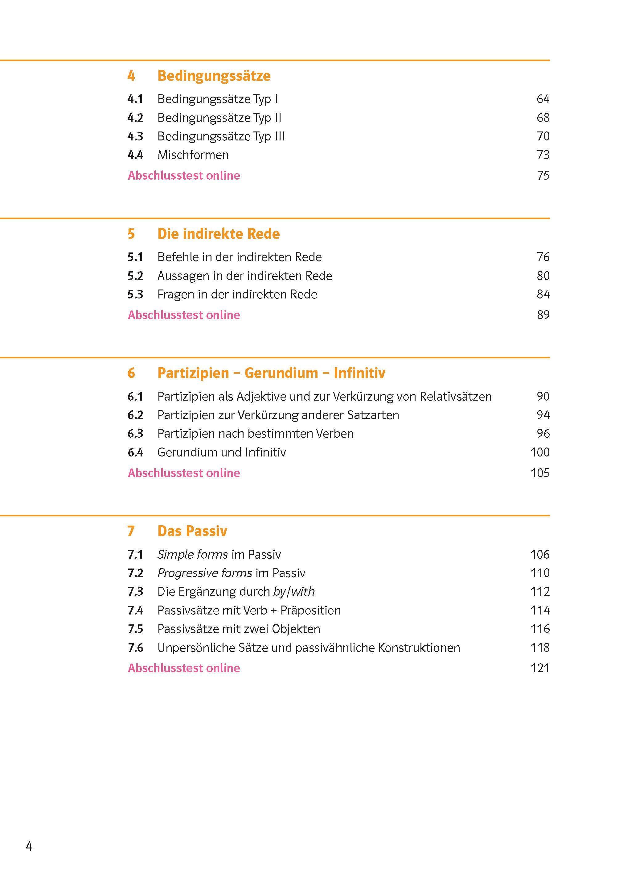 Beispielinhalt (Bild) Sicher in Englisch Grammatik 9./10. Klasse