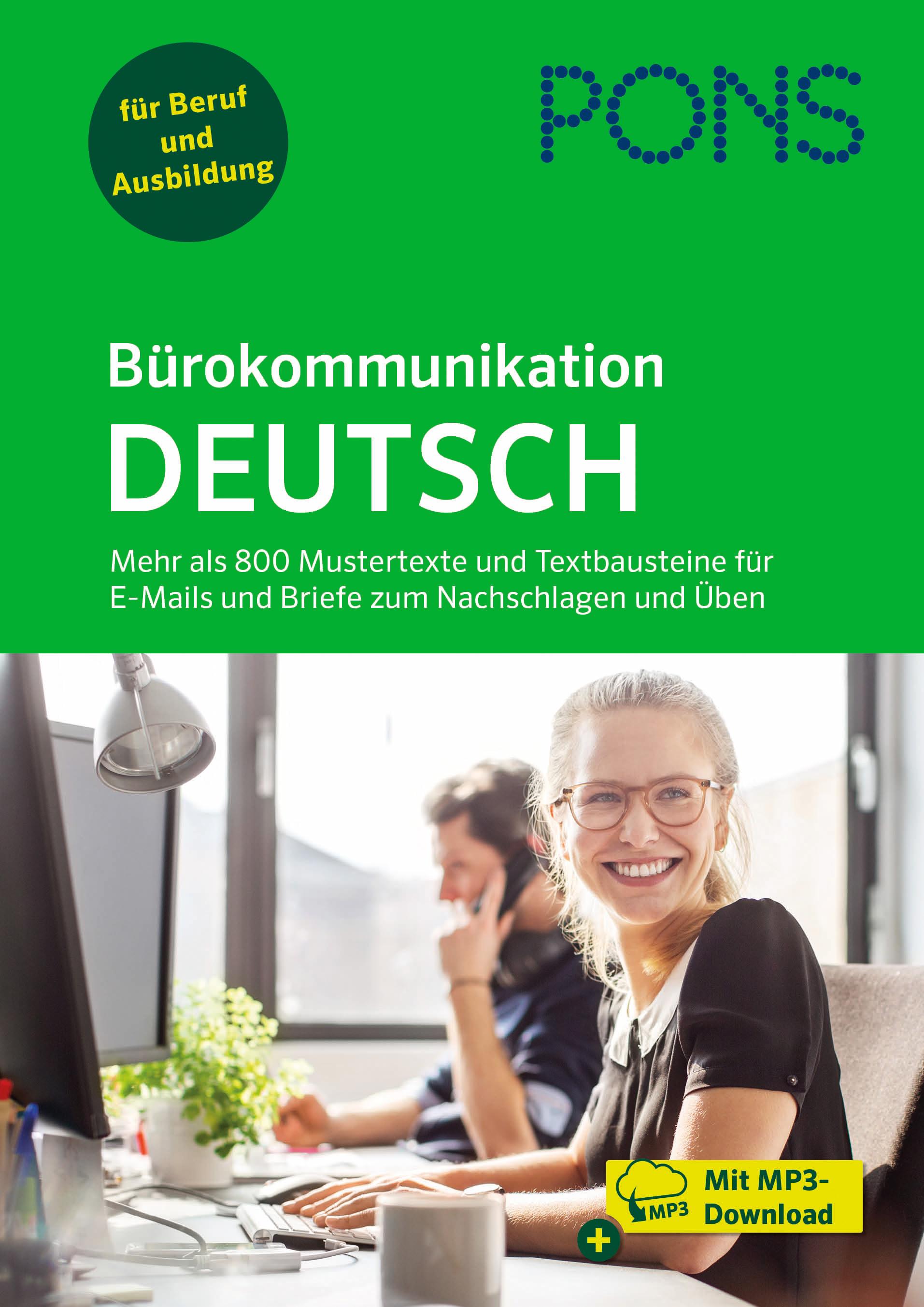 Vorderes Coverbild PONS Bürokommunikation Deutsch