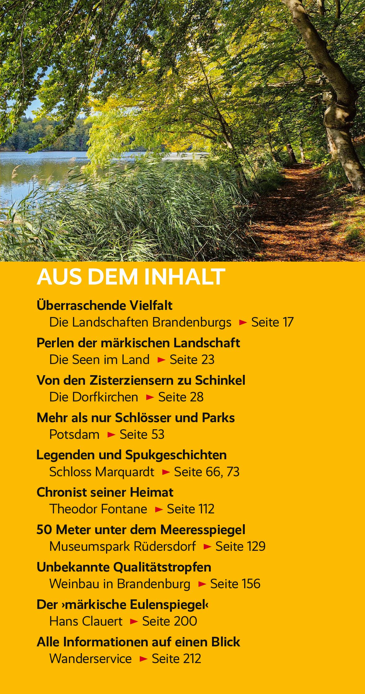 Beispielinhalt (Bild) TRESCHER Reiseführer 66-Seen-Wanderung