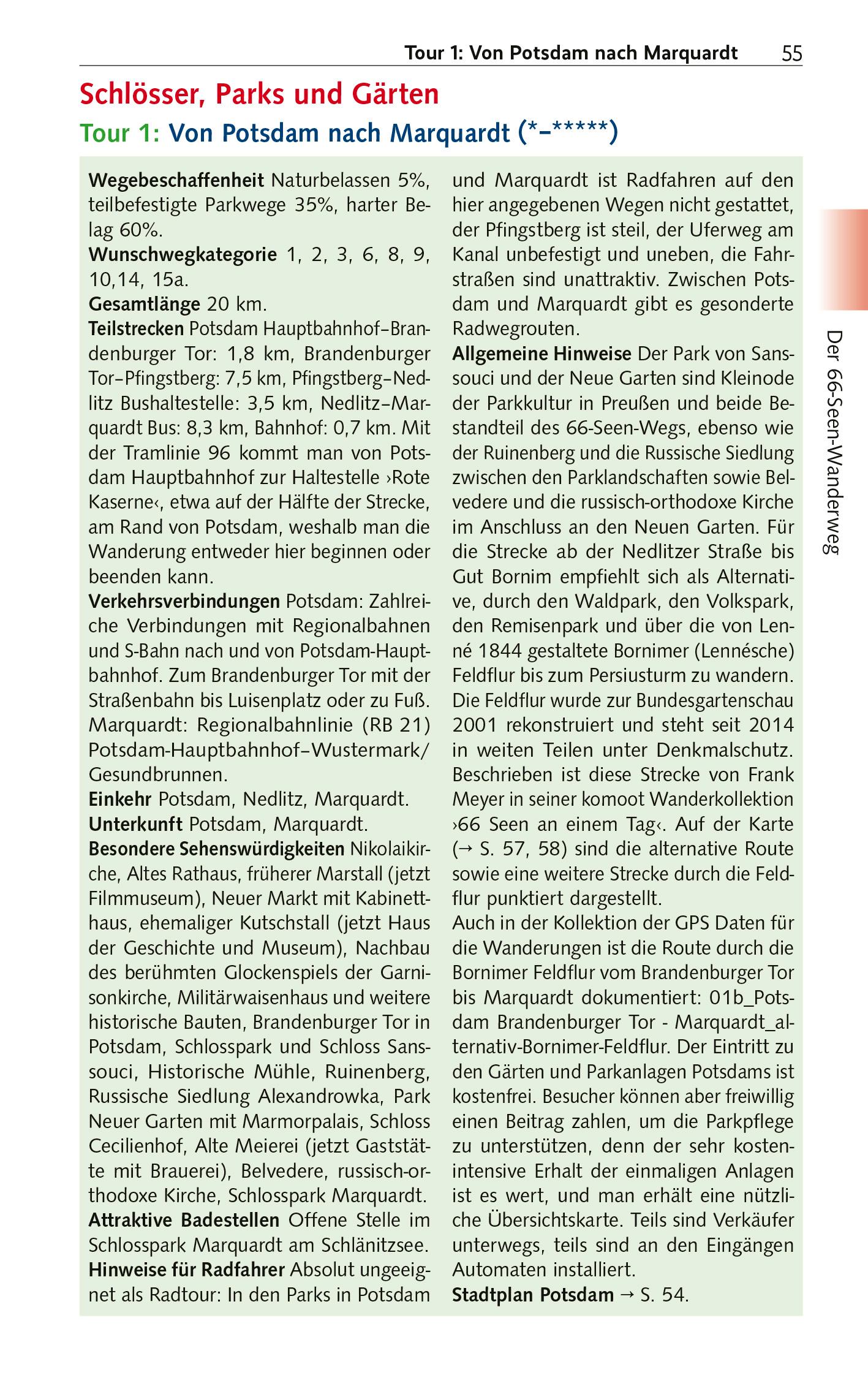 Beispielinhalt (Bild) TRESCHER Reiseführer 66-Seen-Wanderung