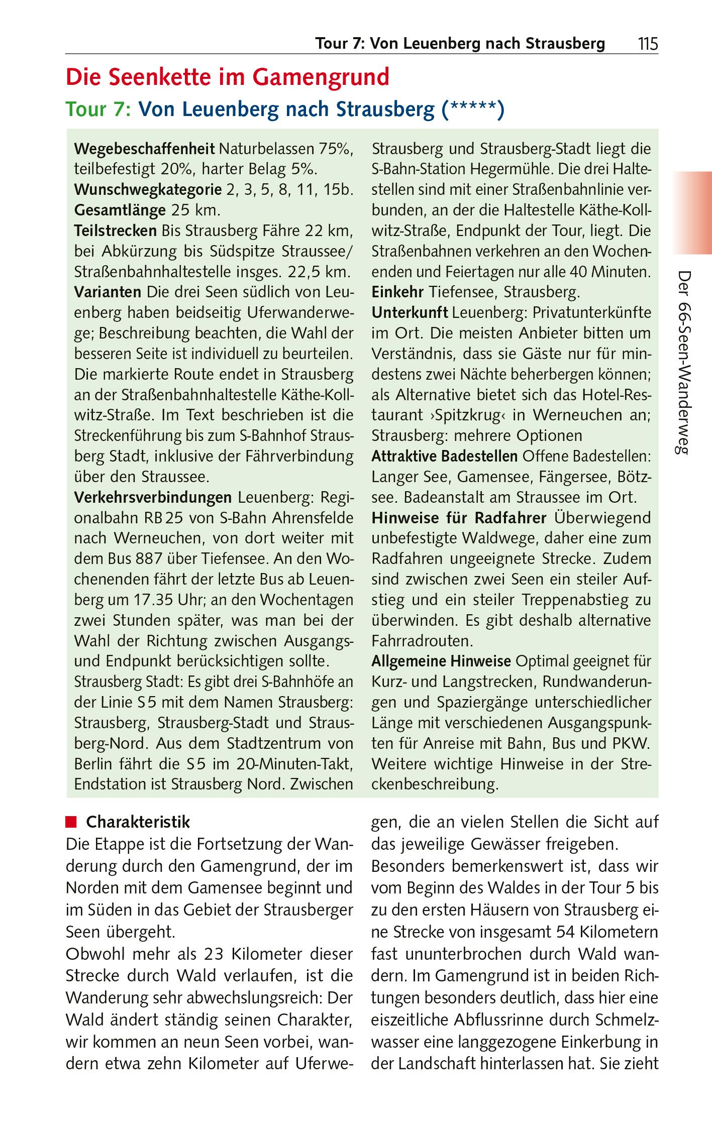 Beispielinhalt (Bild) TRESCHER Reiseführer 66-Seen-Wanderung