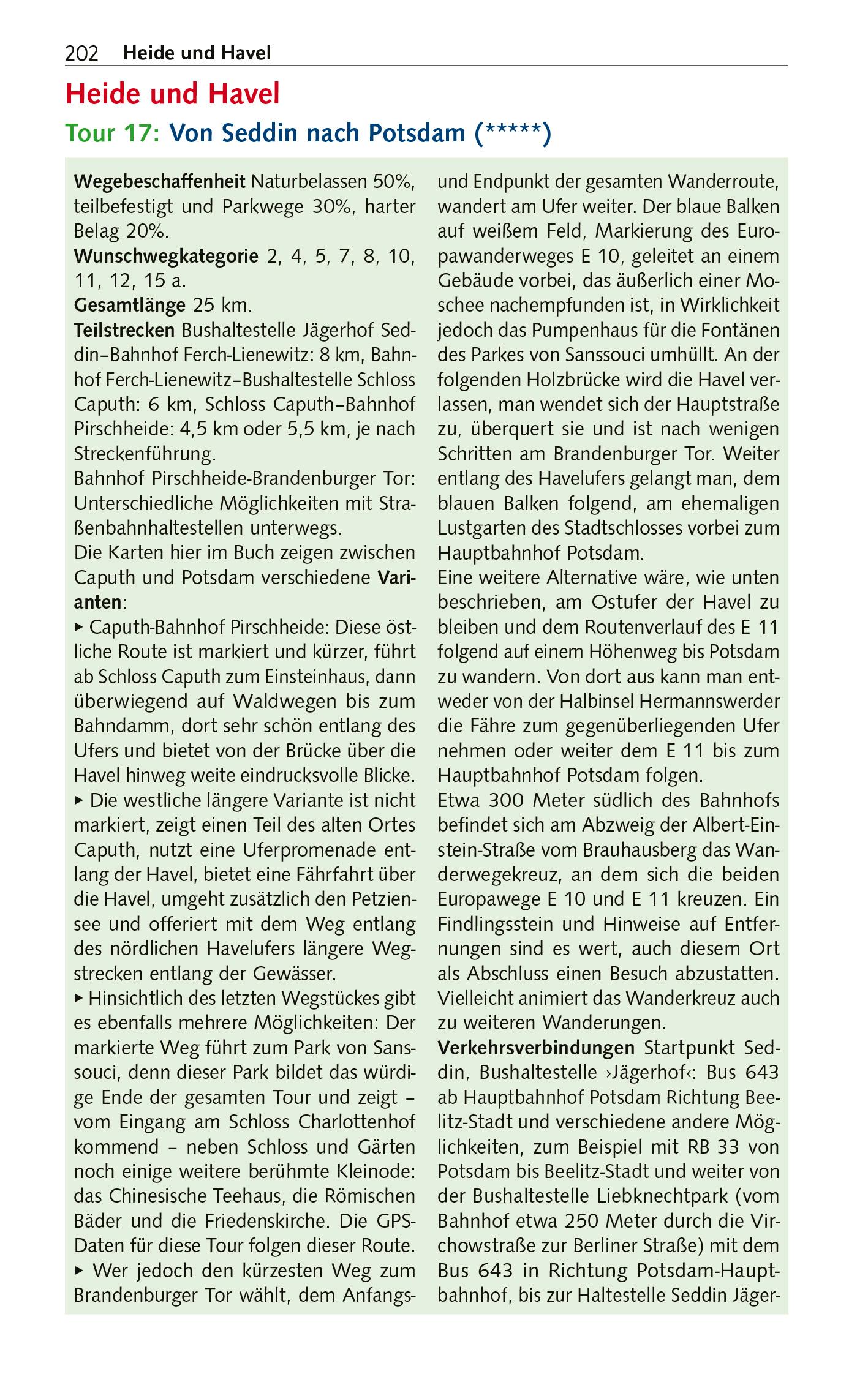 Beispielinhalt (Bild) TRESCHER Reiseführer 66-Seen-Wanderung