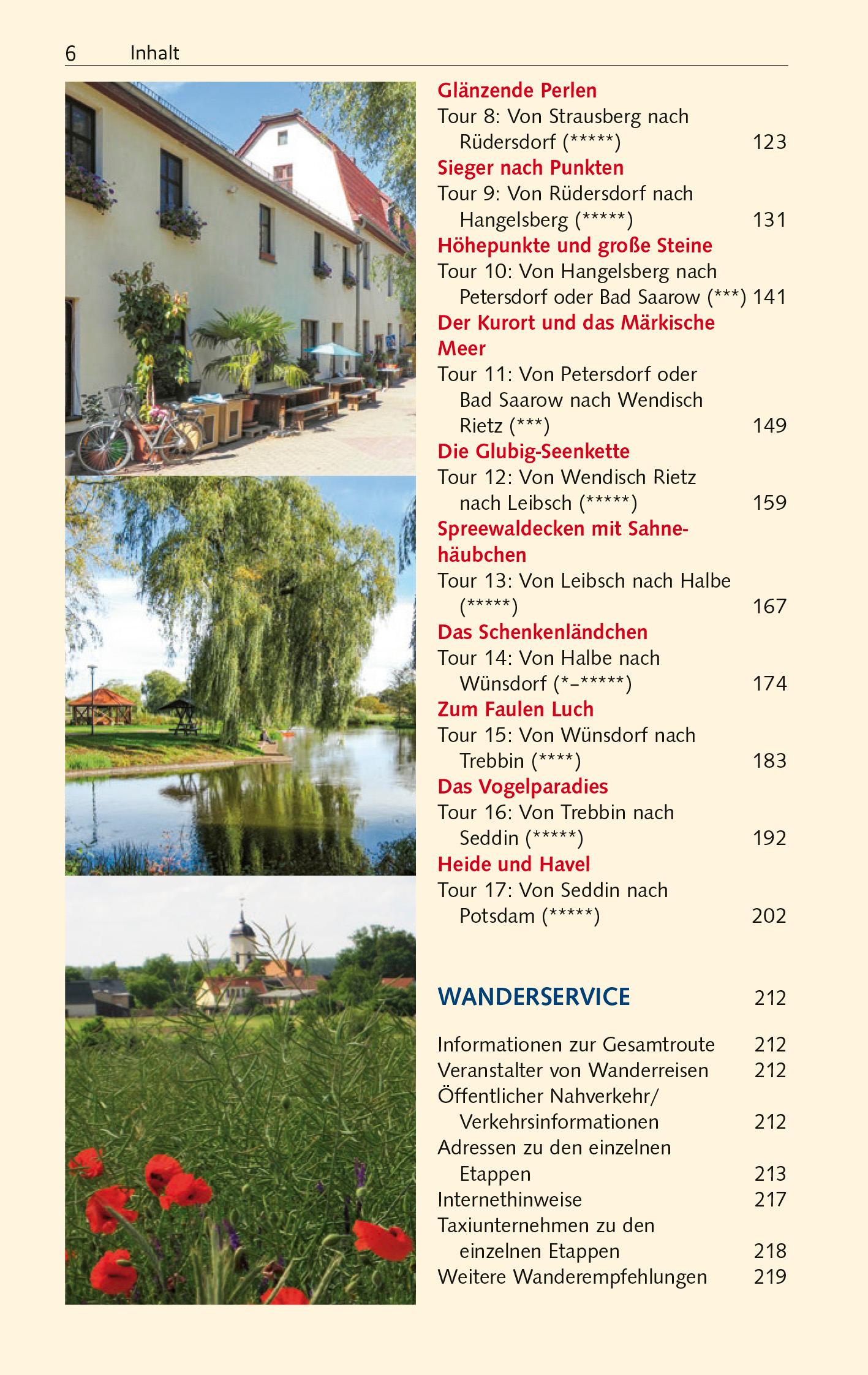 Beispielinhalt (Bild) TRESCHER Reiseführer 66-Seen-Wanderung