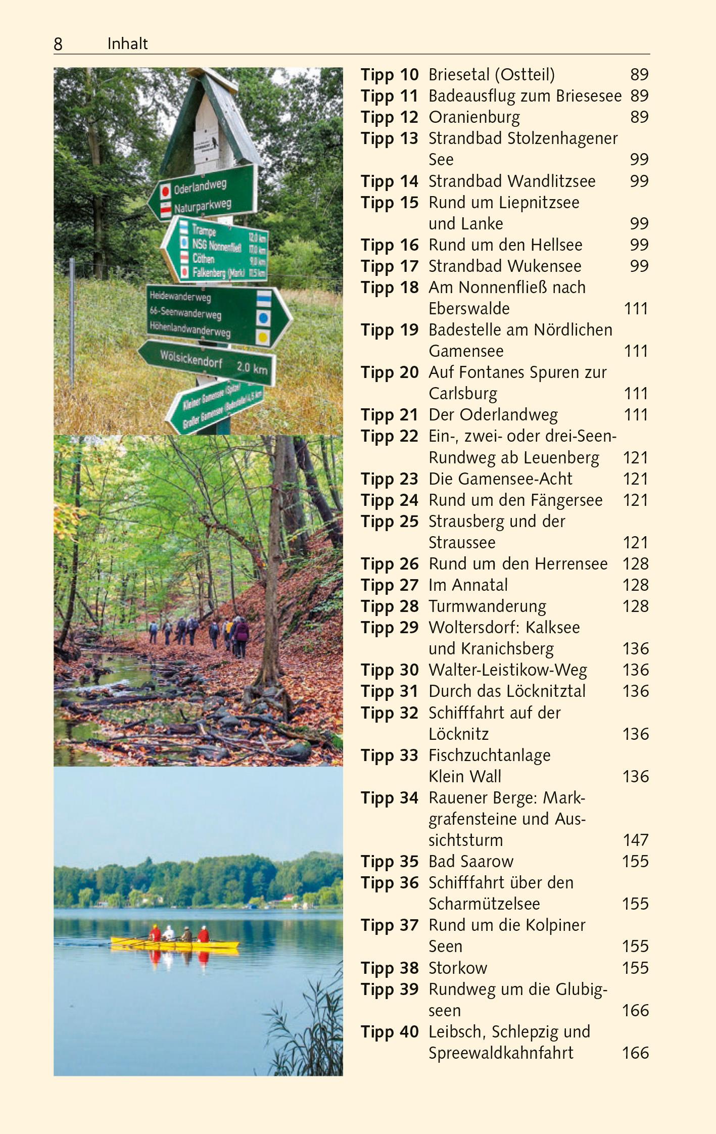 Beispielinhalt (Bild) TRESCHER Reiseführer 66-Seen-Wanderung