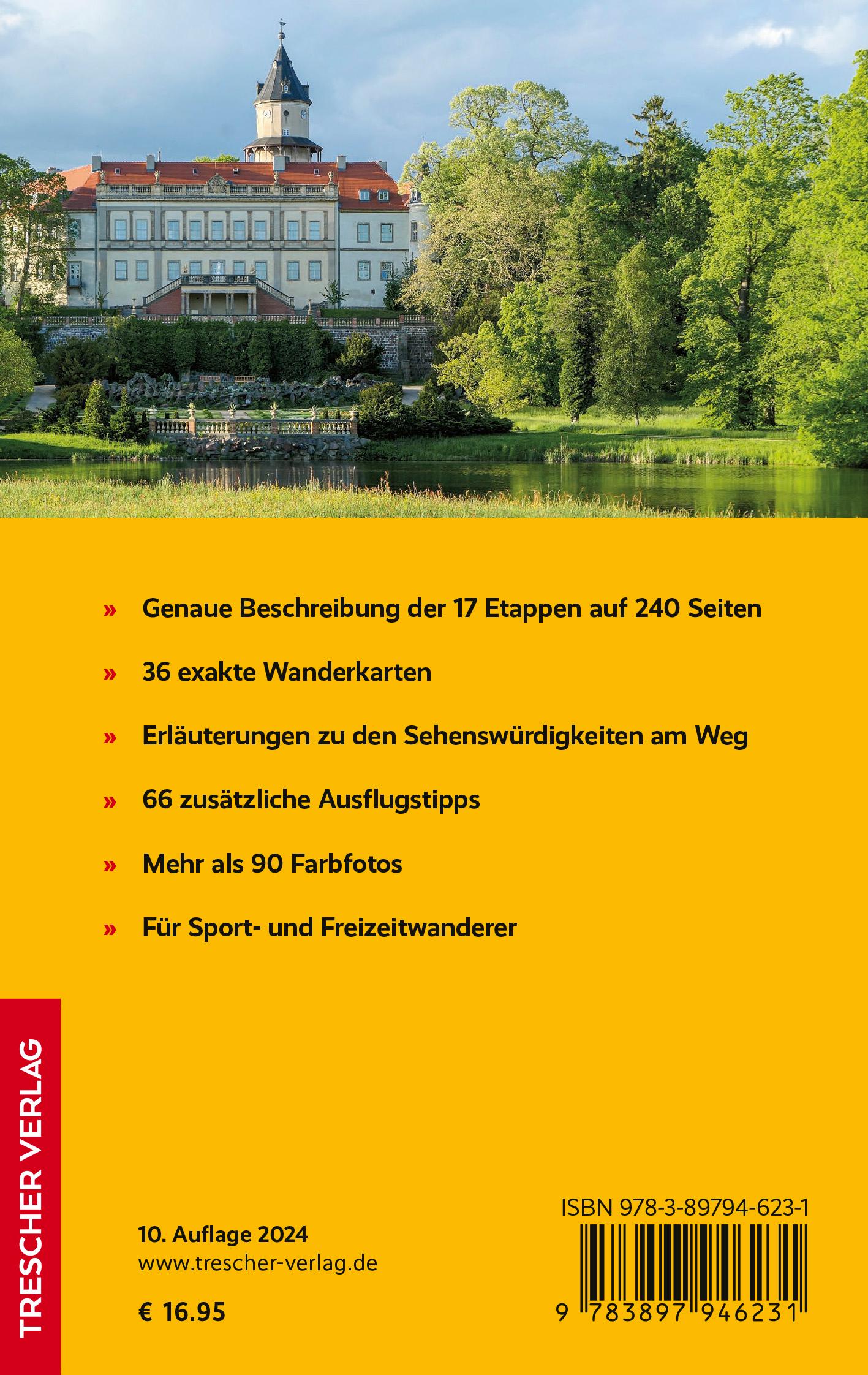 Rückseitencover TRESCHER Reiseführer 66-Seen-Wanderung