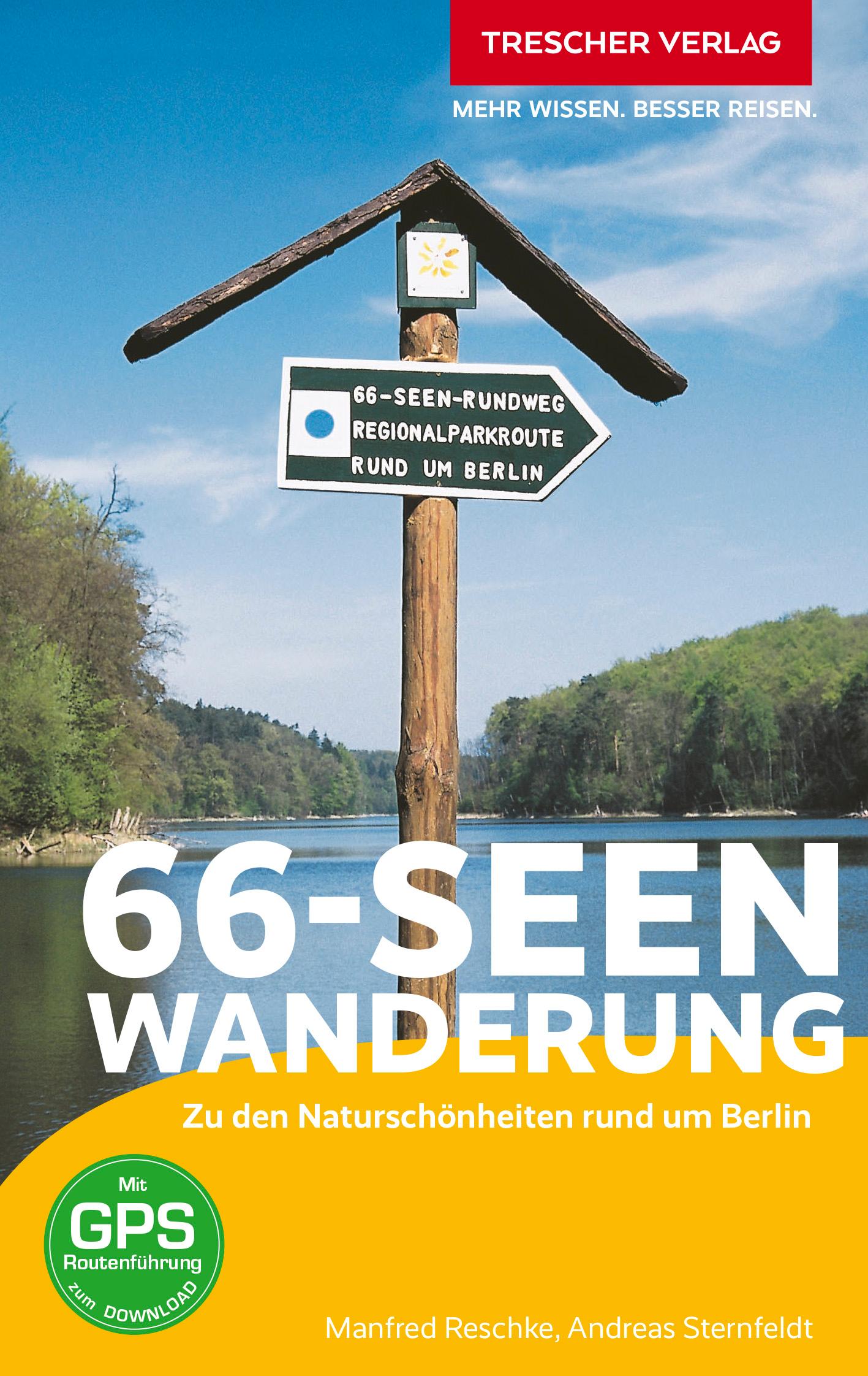 Vorderes Coverbild TRESCHER Reiseführer 66-Seen-Wanderung