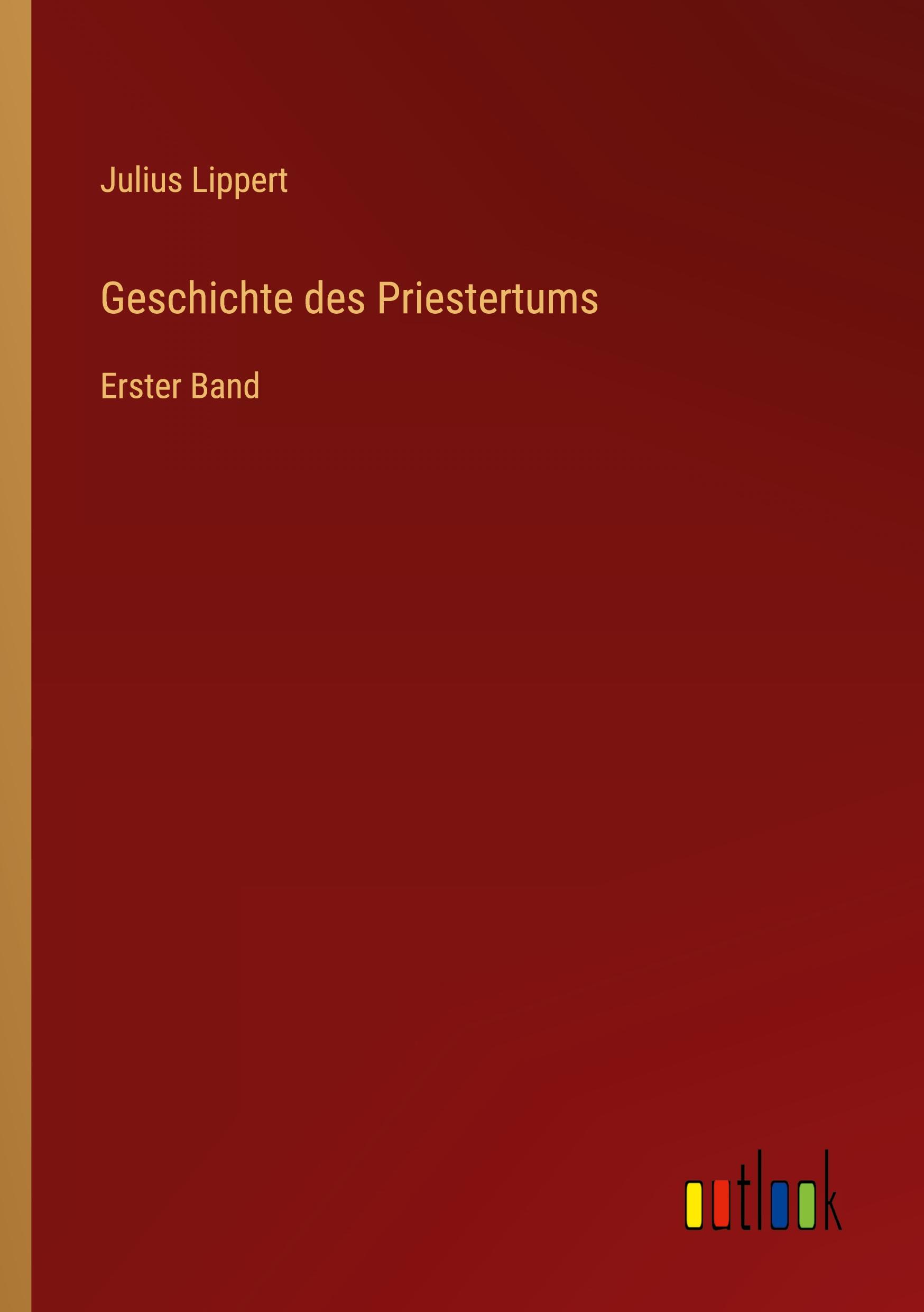 Vorderes Coverbild Geschichte des Priestertums