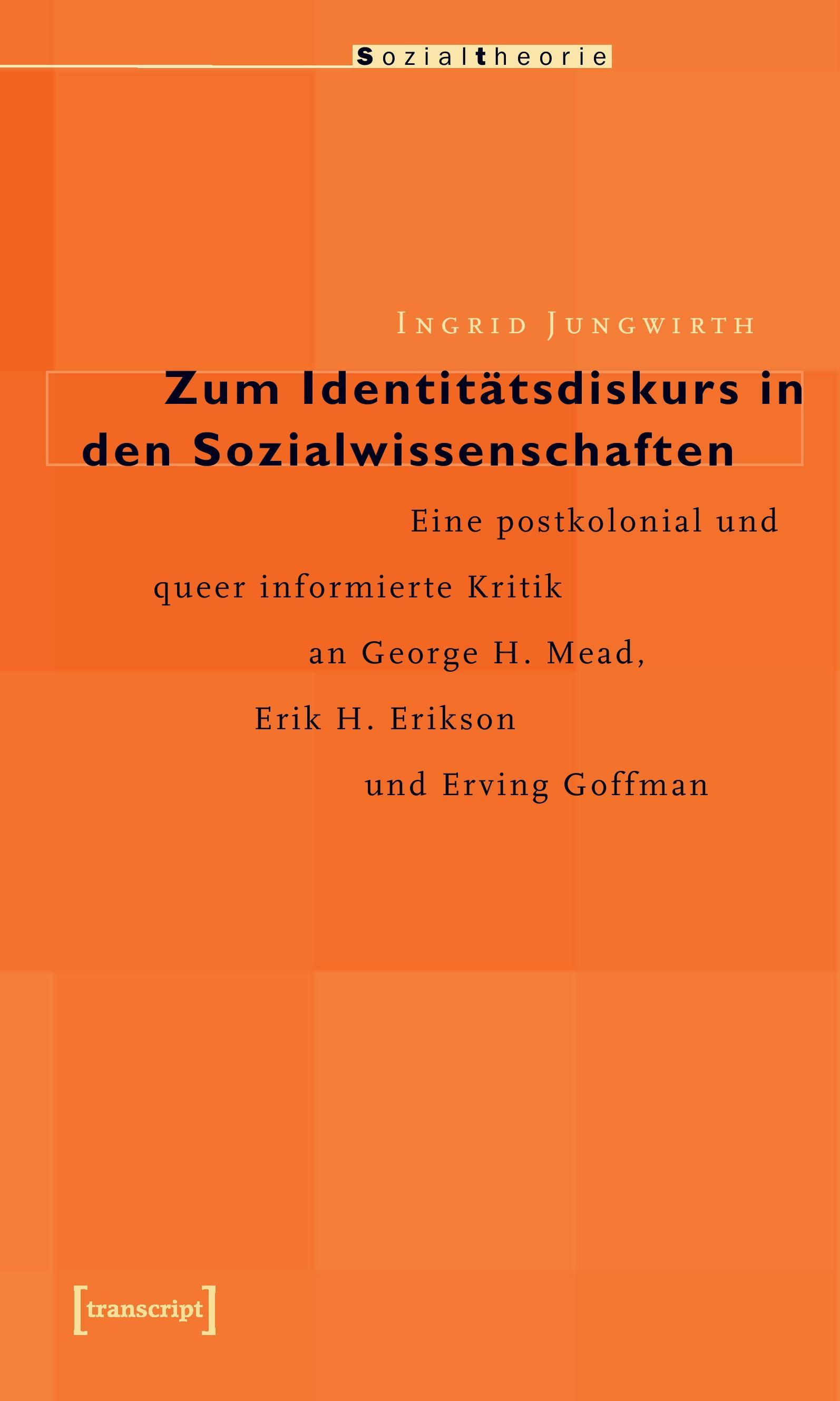 Vorderes Coverbild Zum Identitätsdiskurs in den Sozialwissenschaften