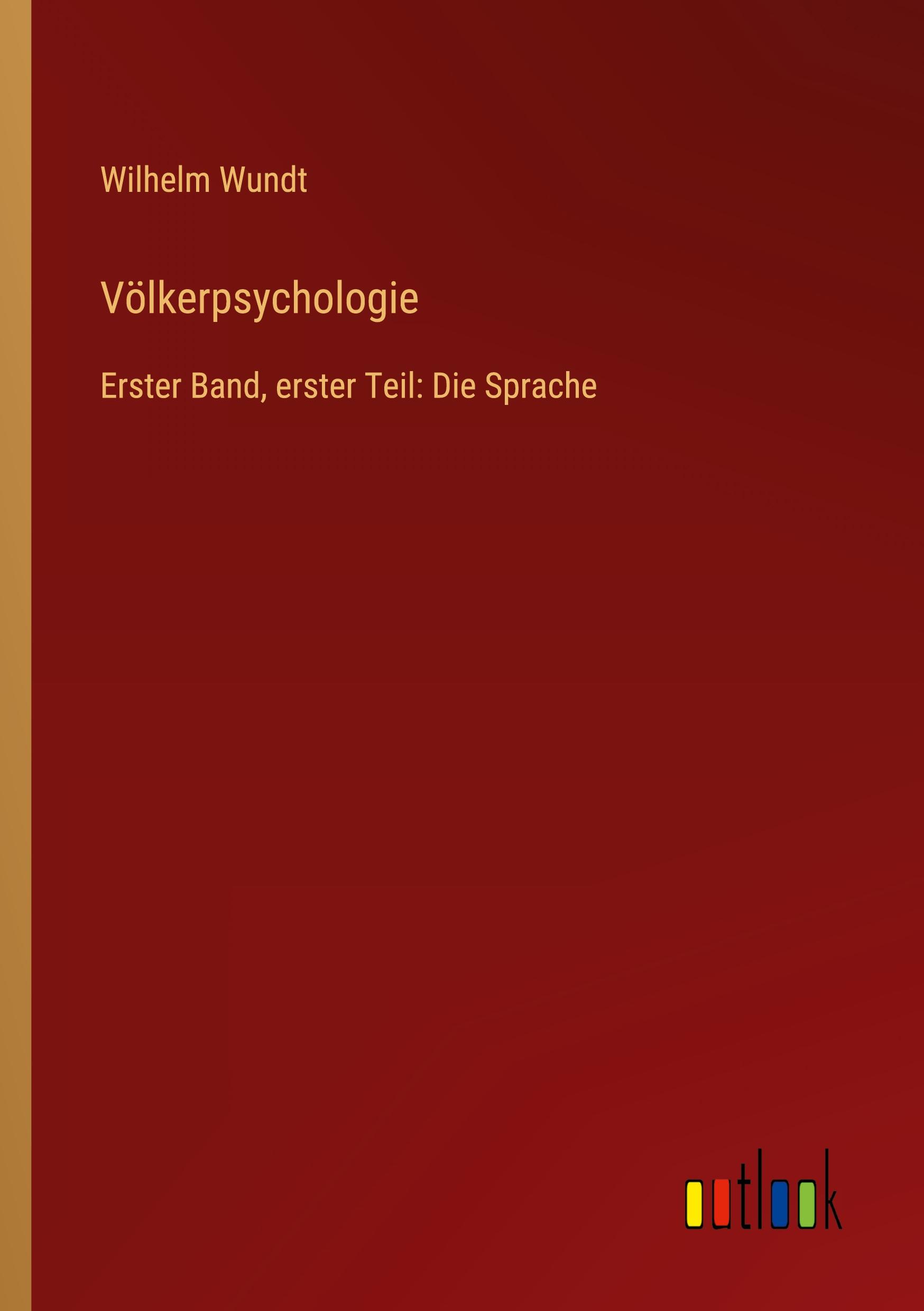 Vorderes Coverbild Völkerpsychologie